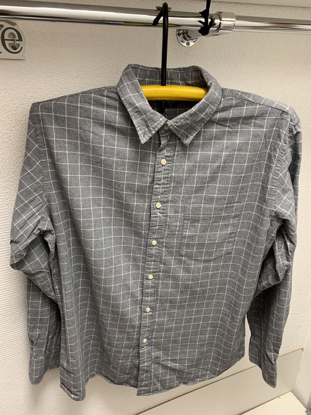 Uniqlo flannel shirt xl grey vintage