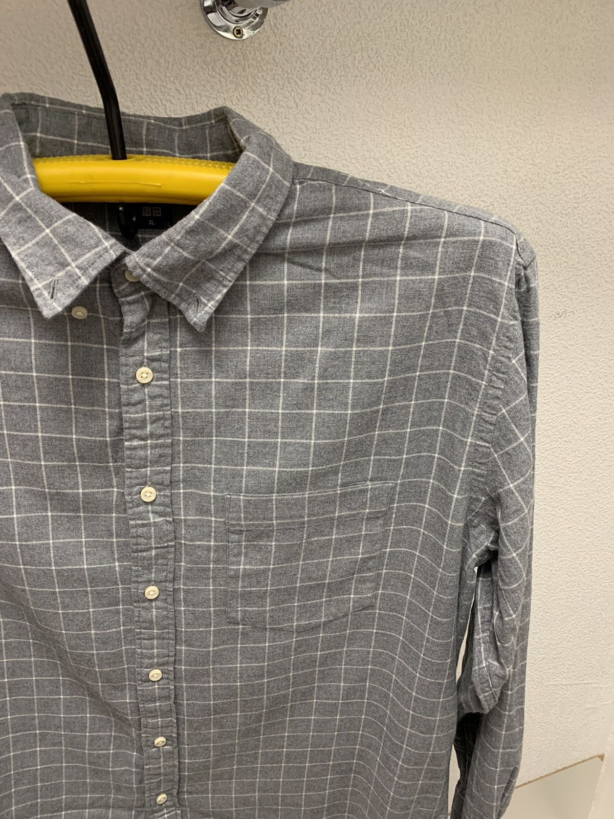 Uniqlo Uniqlo flannel shirt xl grey vintage Size US XL / EU 56 / 4 - 3 Thumbnail
