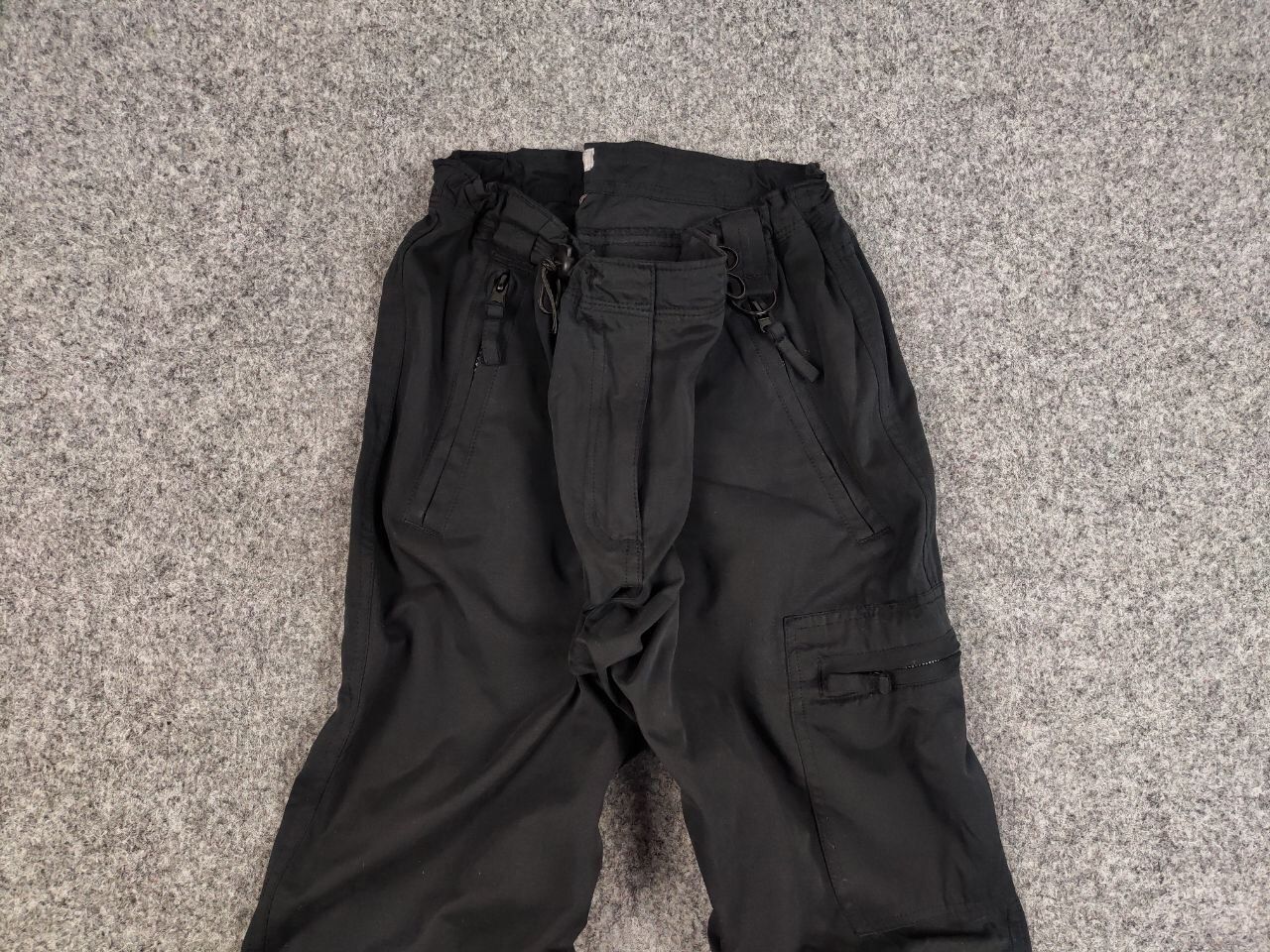 Japanese Brand Vintage 90's Japanese Parachute Cargo Black Pants Y2K Style Size 34" / US 12 / IT 48 - 7 Thumbnail