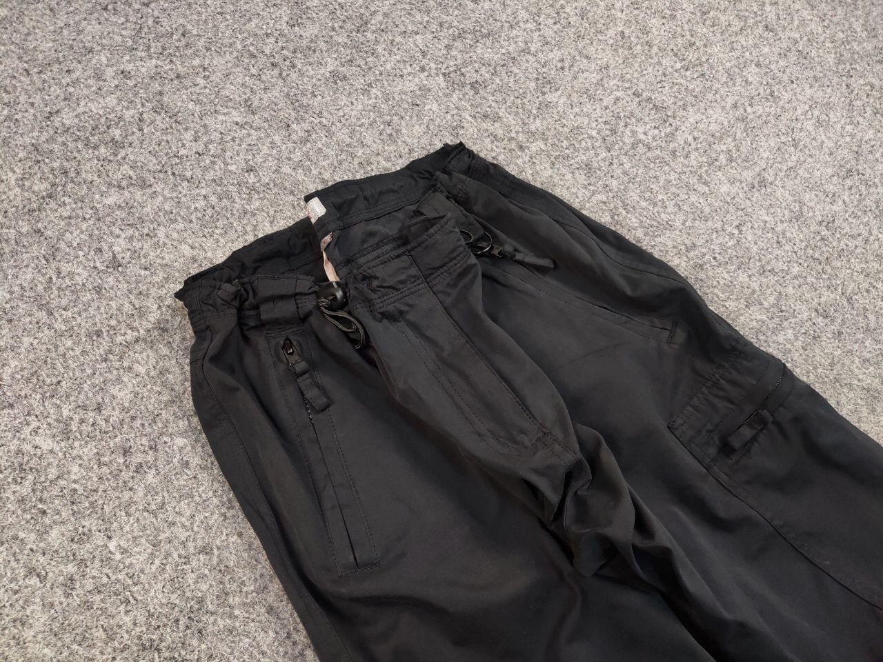 Japanese Brand Vintage 90's Japanese Parachute Cargo Black Pants Y2K Style Size 34" / US 12 / IT 48 - 11 Thumbnail