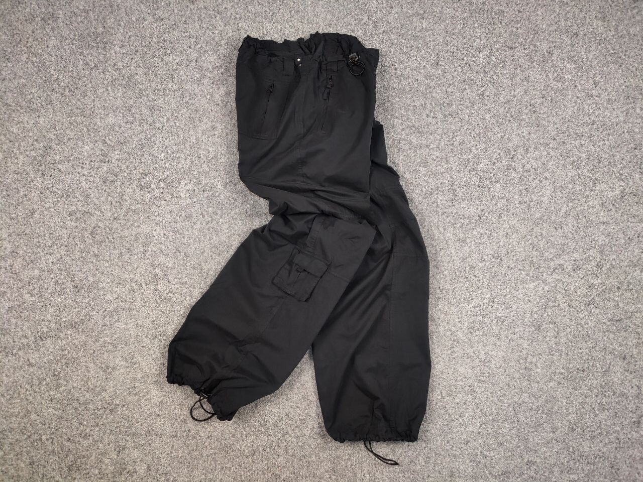 Japanese Brand Vintage 90's Japanese Parachute Cargo Black Pants Y2K Style Size 34" / US 12 / IT 48 - 16 Thumbnail