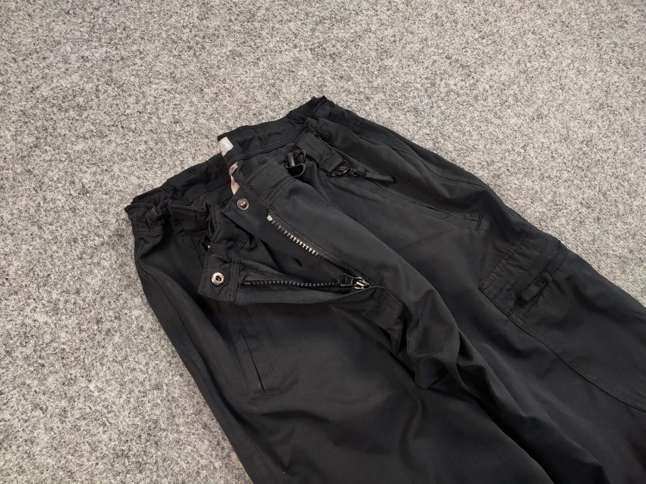Japanese Brand Vintage 90's Japanese Parachute Cargo Black Pants Y2K Style Size 34" / US 12 / IT 48 - 12 Thumbnail