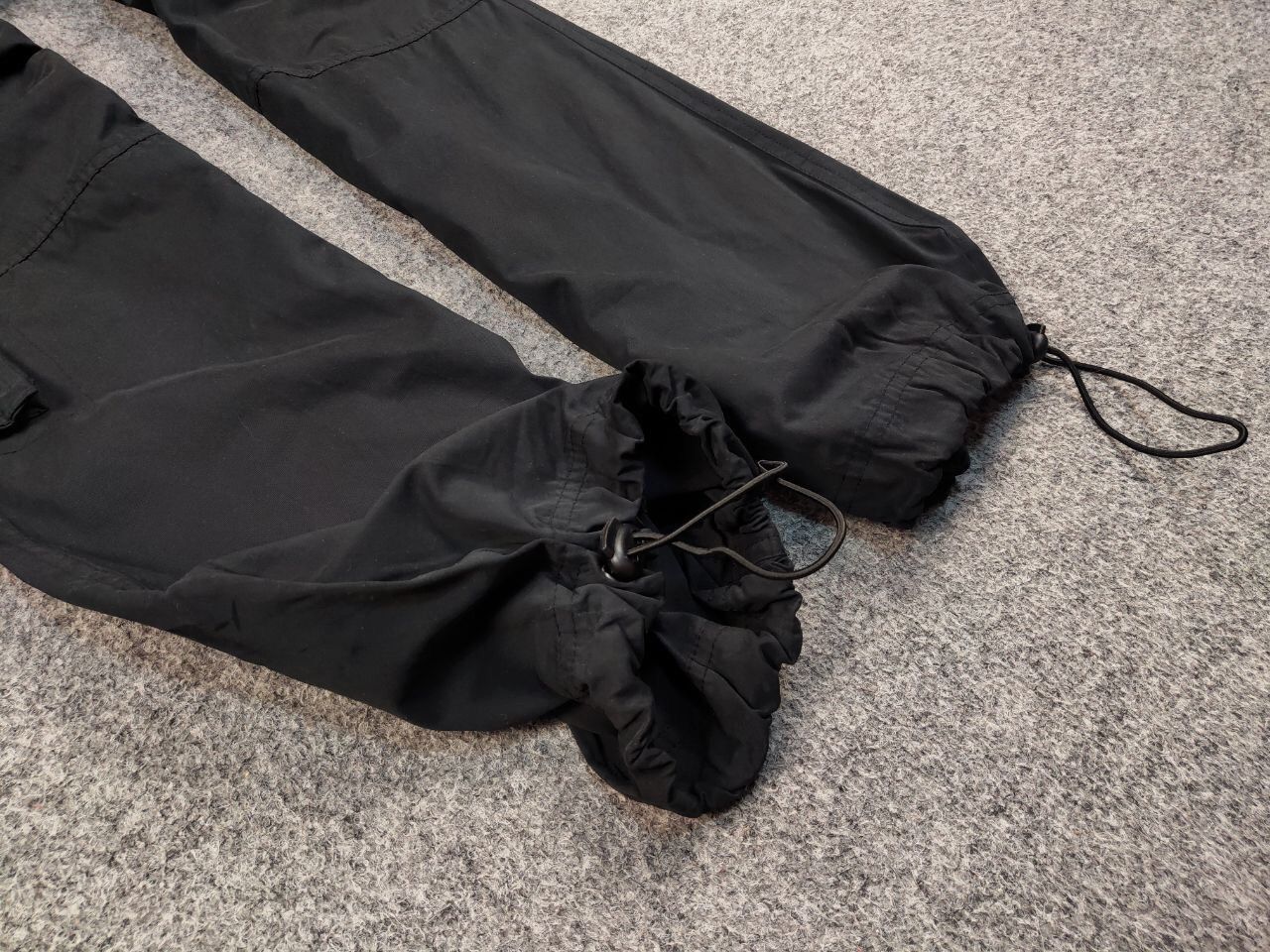 Japanese Brand Vintage 90's Japanese Parachute Cargo Black Pants Y2K Style Size 34" / US 12 / IT 48 - 10 Thumbnail