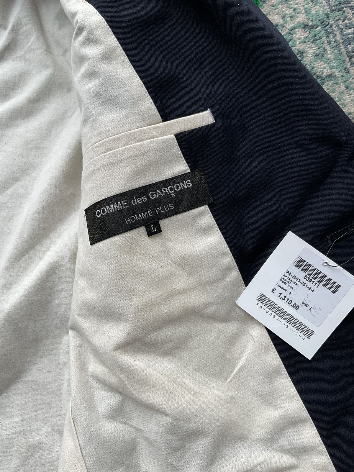 Comme des Garcons Comme des garçons homme plus wool blazer Size 42L - 9 Thumbnail