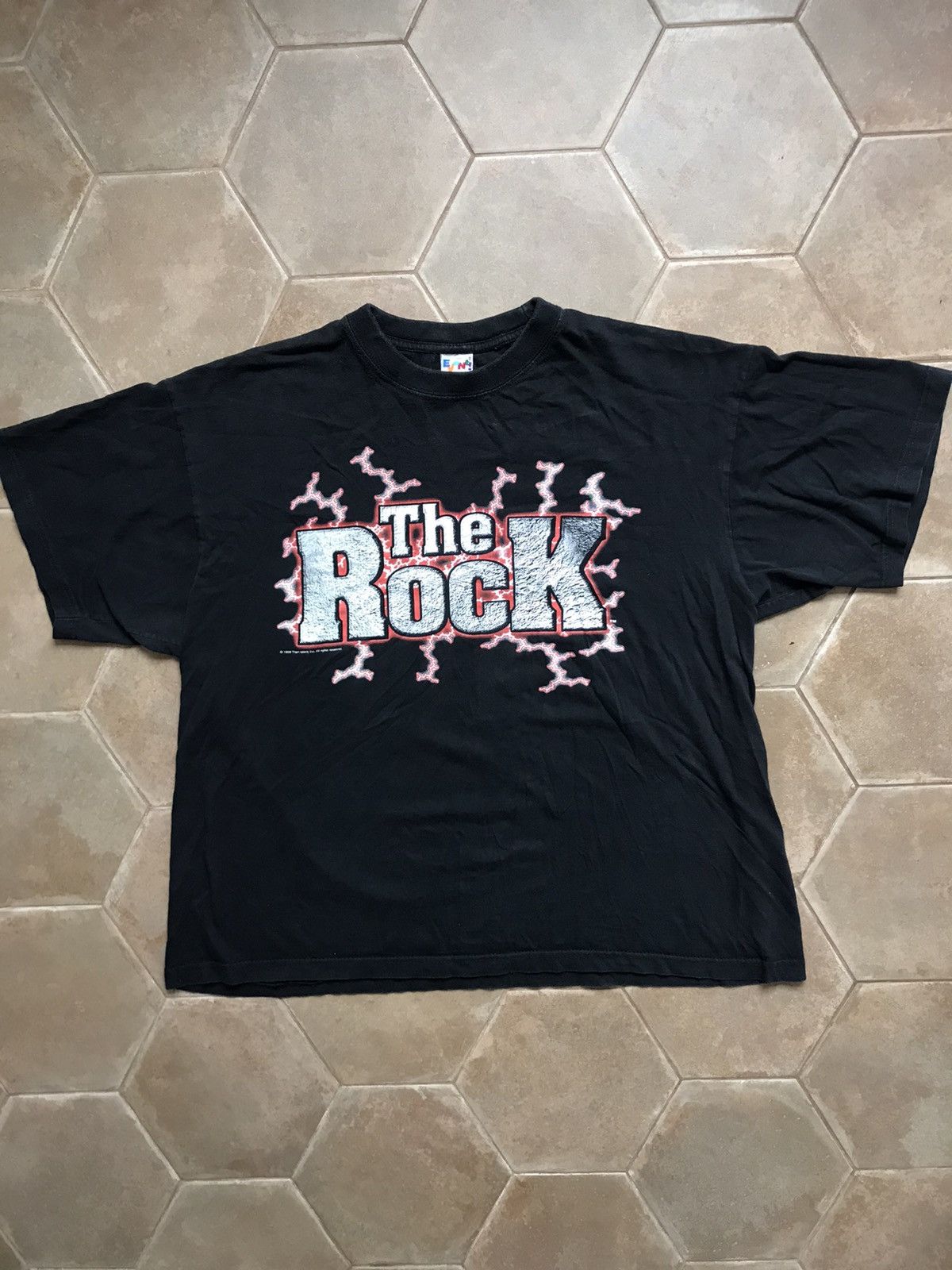 image of The Rock Shirt Vintage Wwe Wwf in Black, Men's (Size XL)