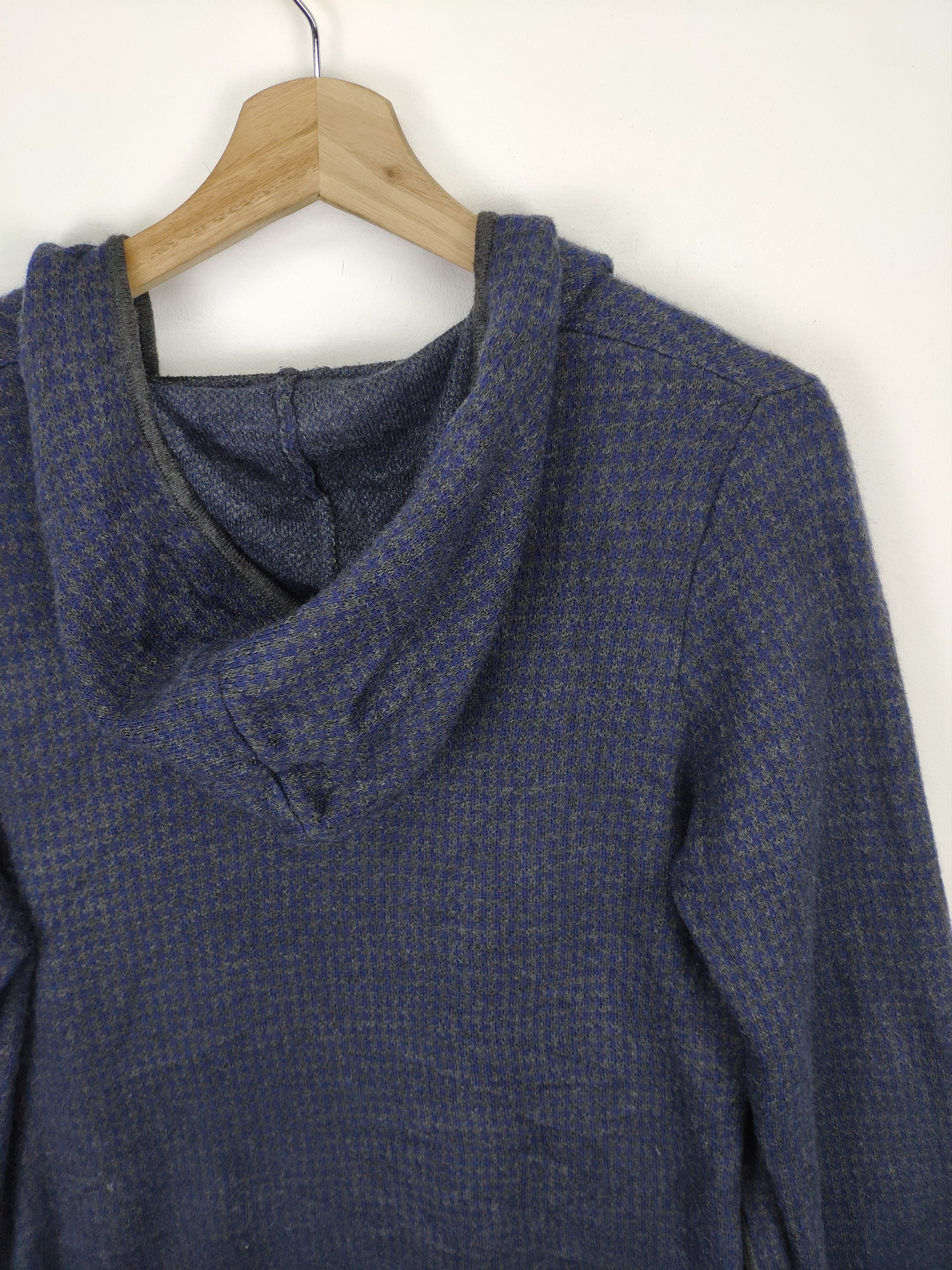 Designer × Japanese Brand × Vintage Vintage Wool Cardigan Hoodies by Alpha Cubic Size US M / EU 48-50 / 2 - 11 Thumbnail