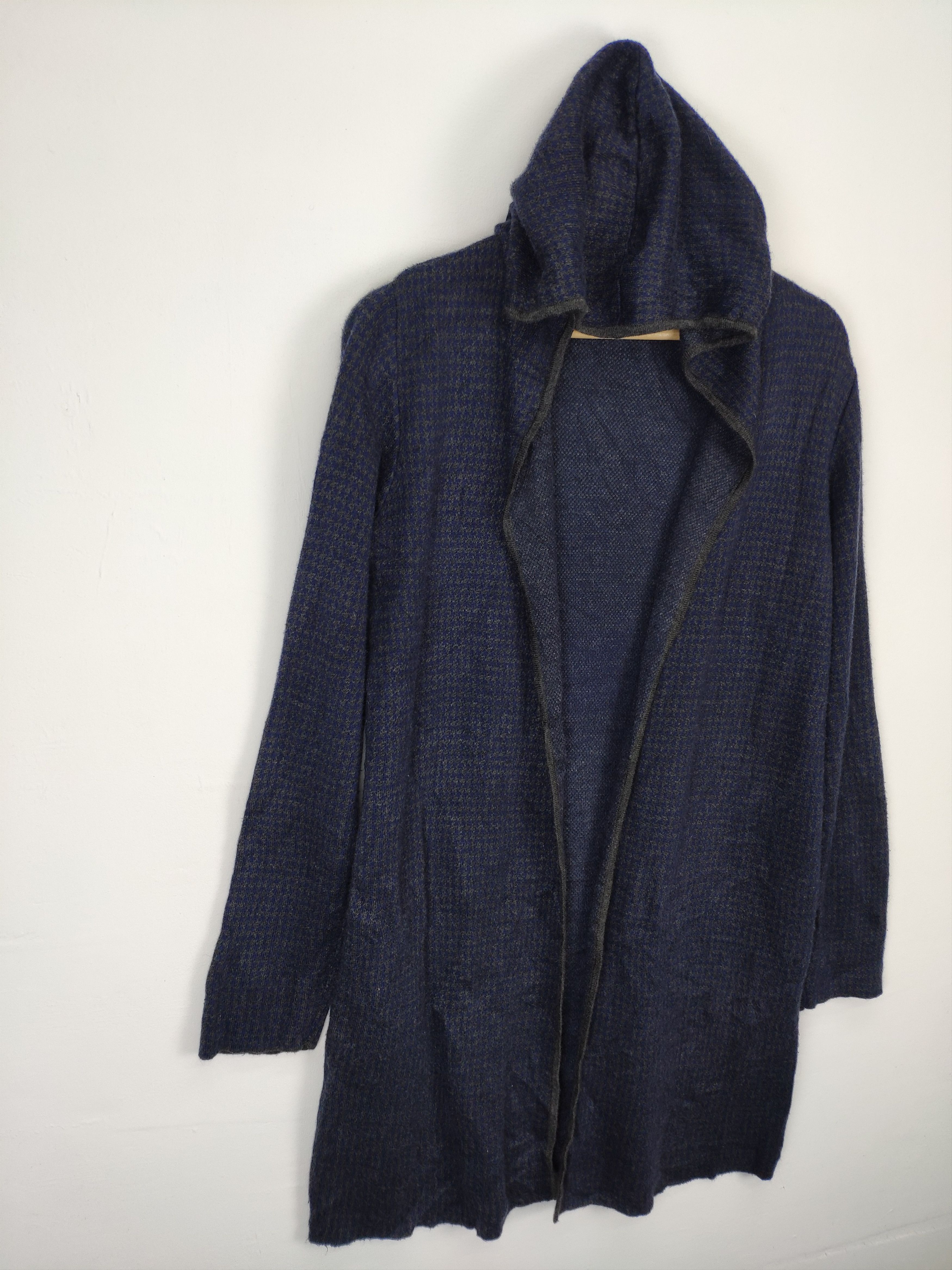 Designer × Japanese Brand × Vintage Vintage Wool Cardigan Hoodies by Alpha Cubic Size US M / EU 48-50 / 2 - 3 Thumbnail