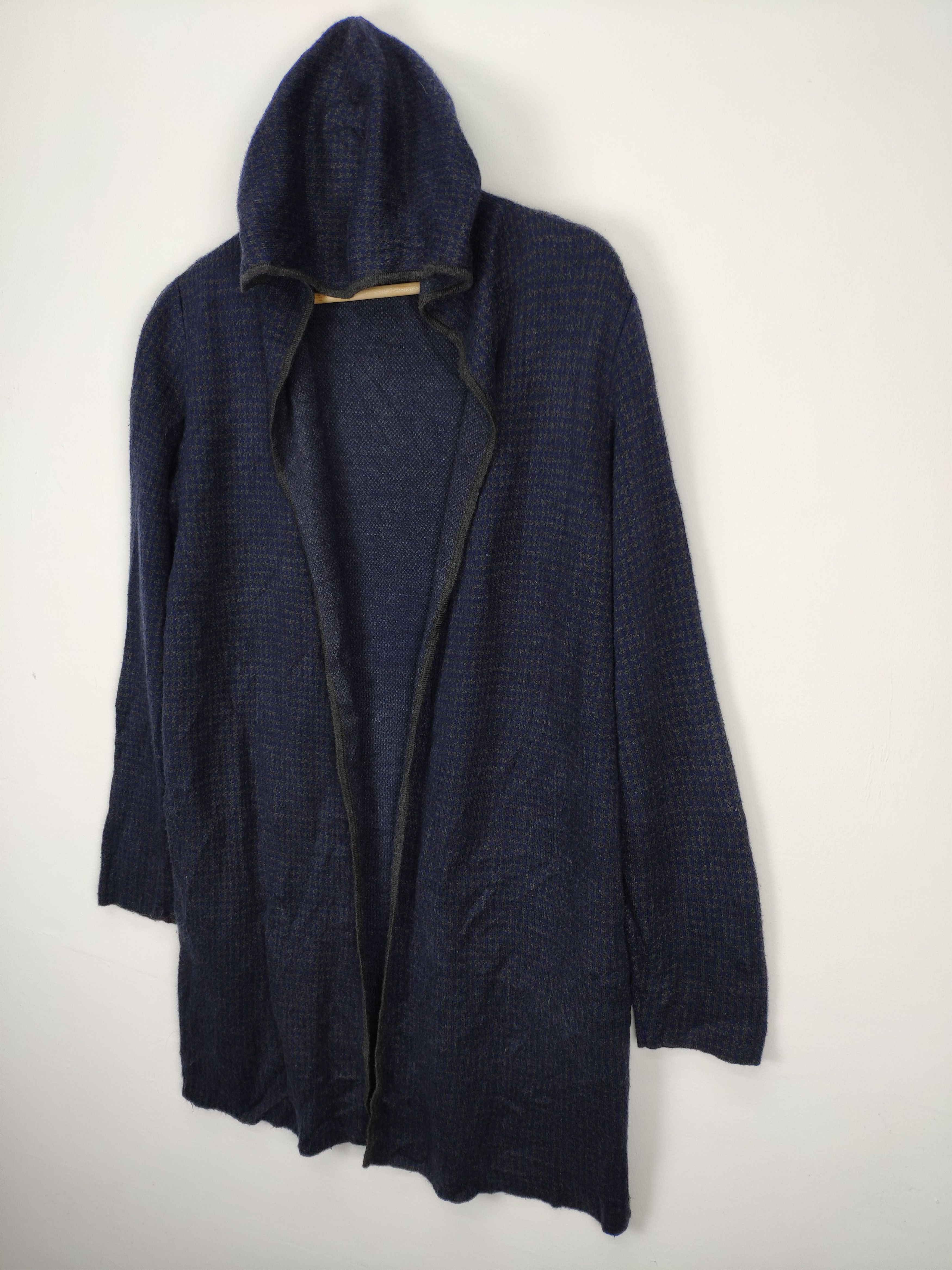 Designer × Japanese Brand × Vintage Vintage Wool Cardigan Hoodies by Alpha Cubic Size US M / EU 48-50 / 2 - 2 Thumbnail
