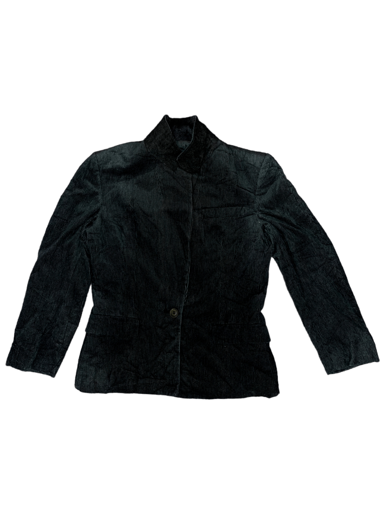 Other Vintage West Germany Corduroy Style Velvet Jacket Size S / US 4 / IT 40 - 1 Thumbnail