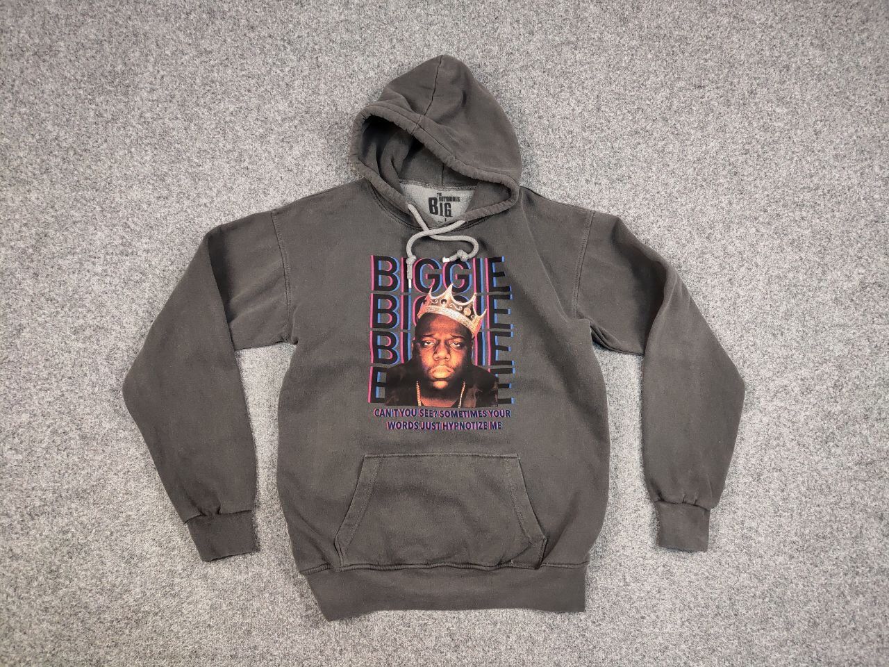 Rap Tees The Notorious B.I.G. Vintage Gray Logo Oversize Hoodie Size US L / EU 52-54 / 3 - 15 Thumbnail