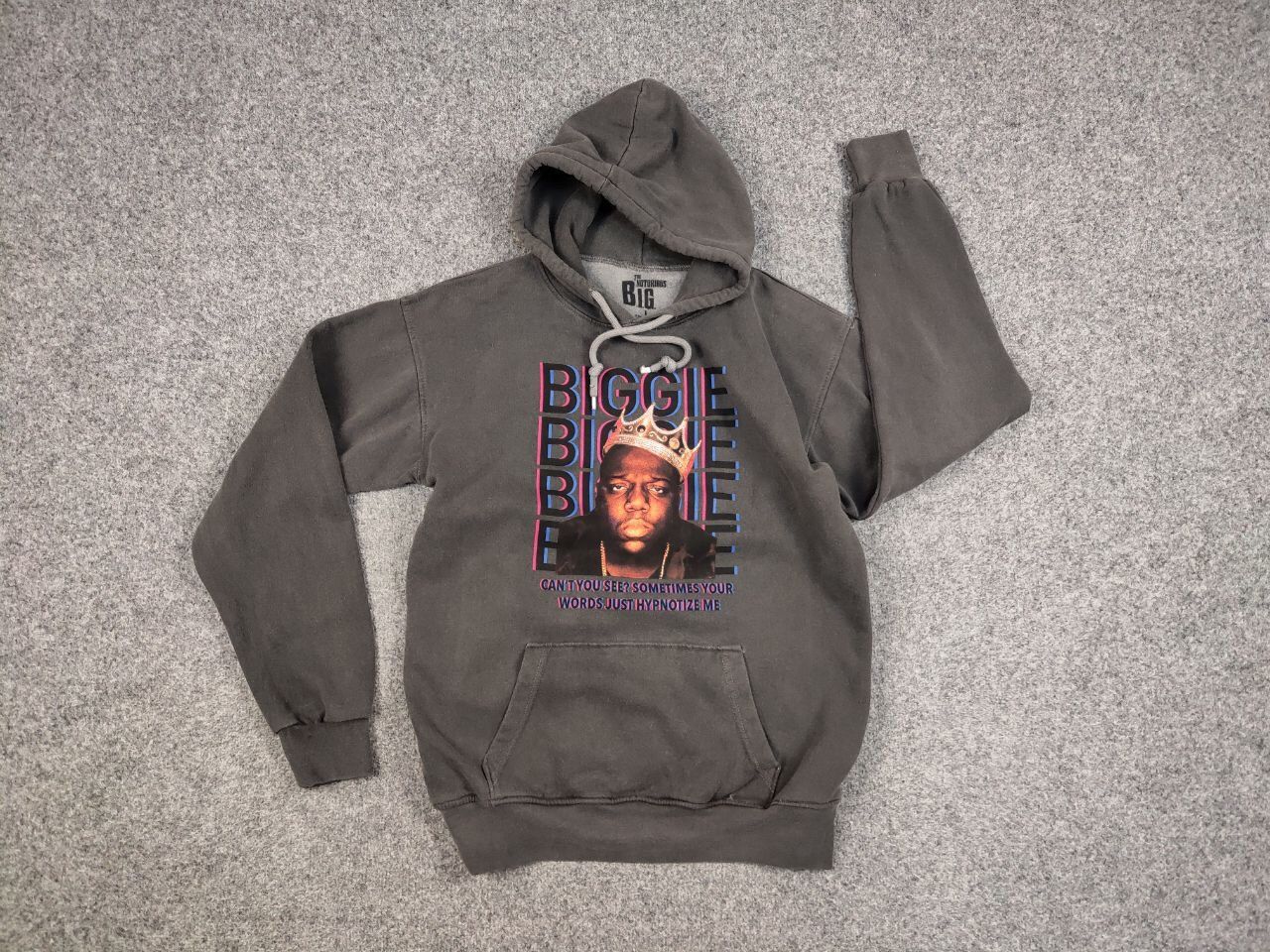 Rap Tees The Notorious B.I.G. Vintage Gray Logo Oversize Hoodie Size US L / EU 52-54 / 3 - 14 Thumbnail