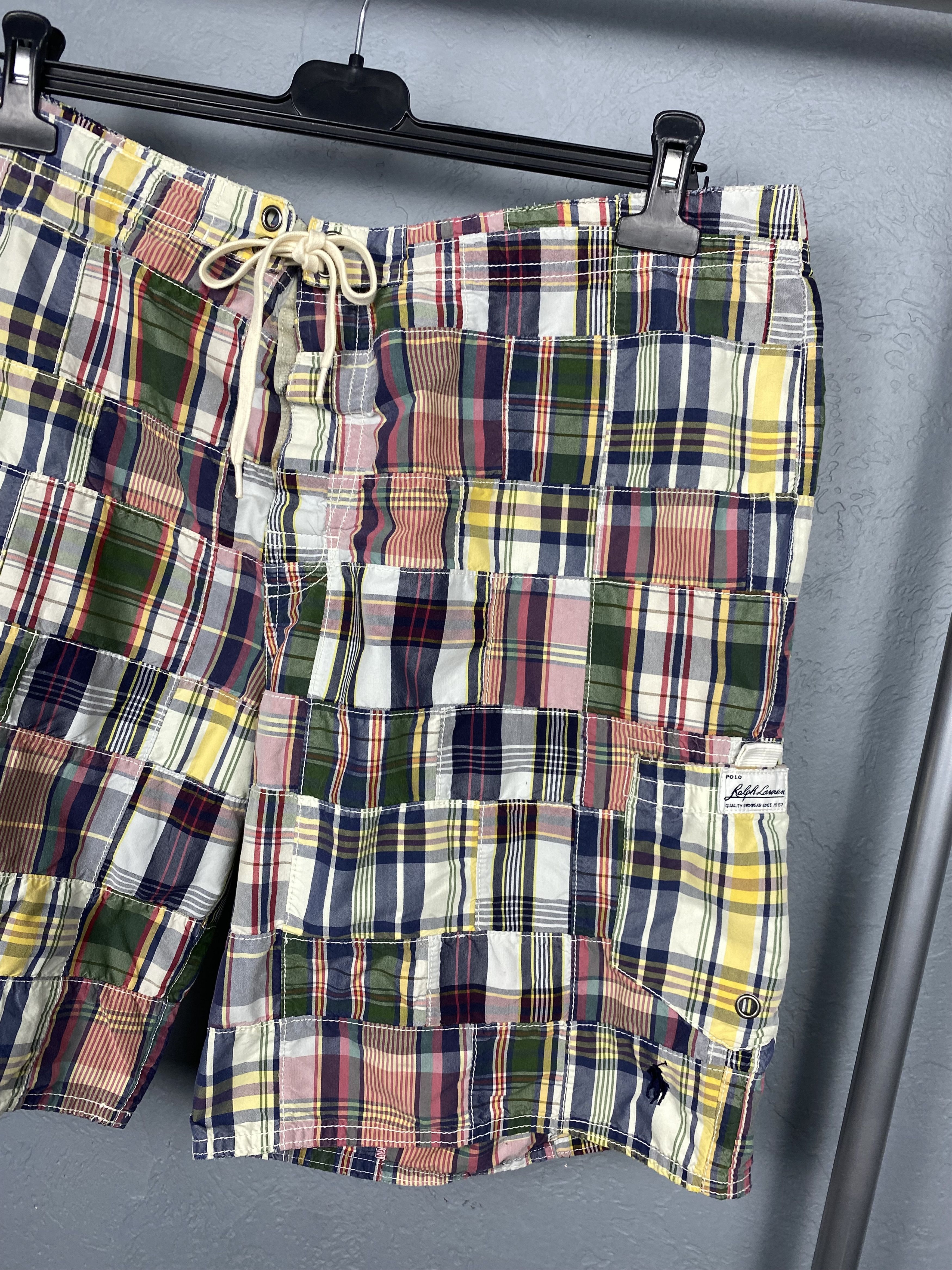 Polo Ralph Lauren × Ralph Lauren × Vintage Polo Ralph Lauren Vintage Patchwork Mens Shorts Y2K Size US 36 / EU 52 - 2 Thumbnail