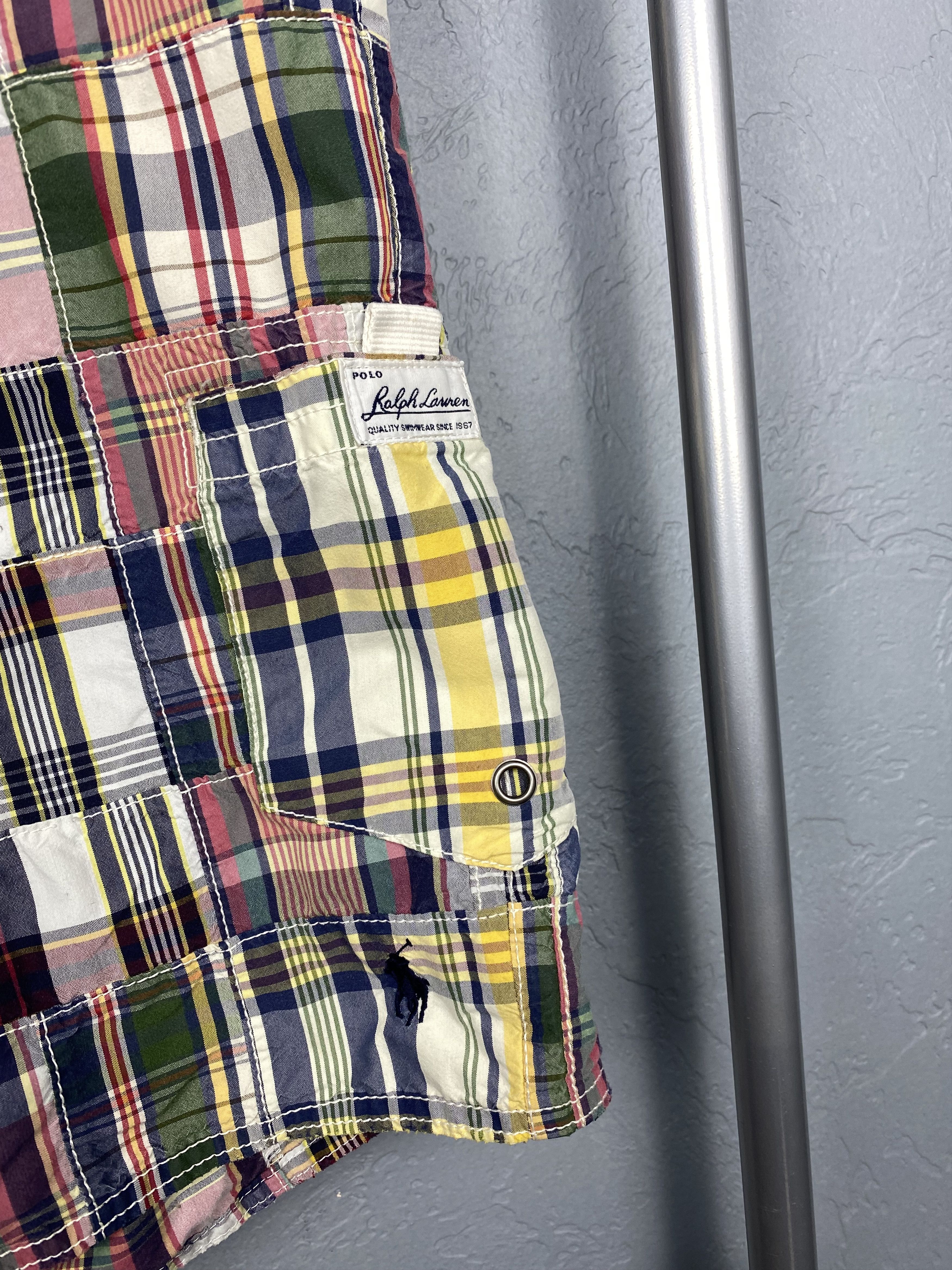 Polo Ralph Lauren × Ralph Lauren × Vintage Polo Ralph Lauren Vintage Patchwork Mens Shorts Y2K Size US 36 / EU 52 - 3 Thumbnail