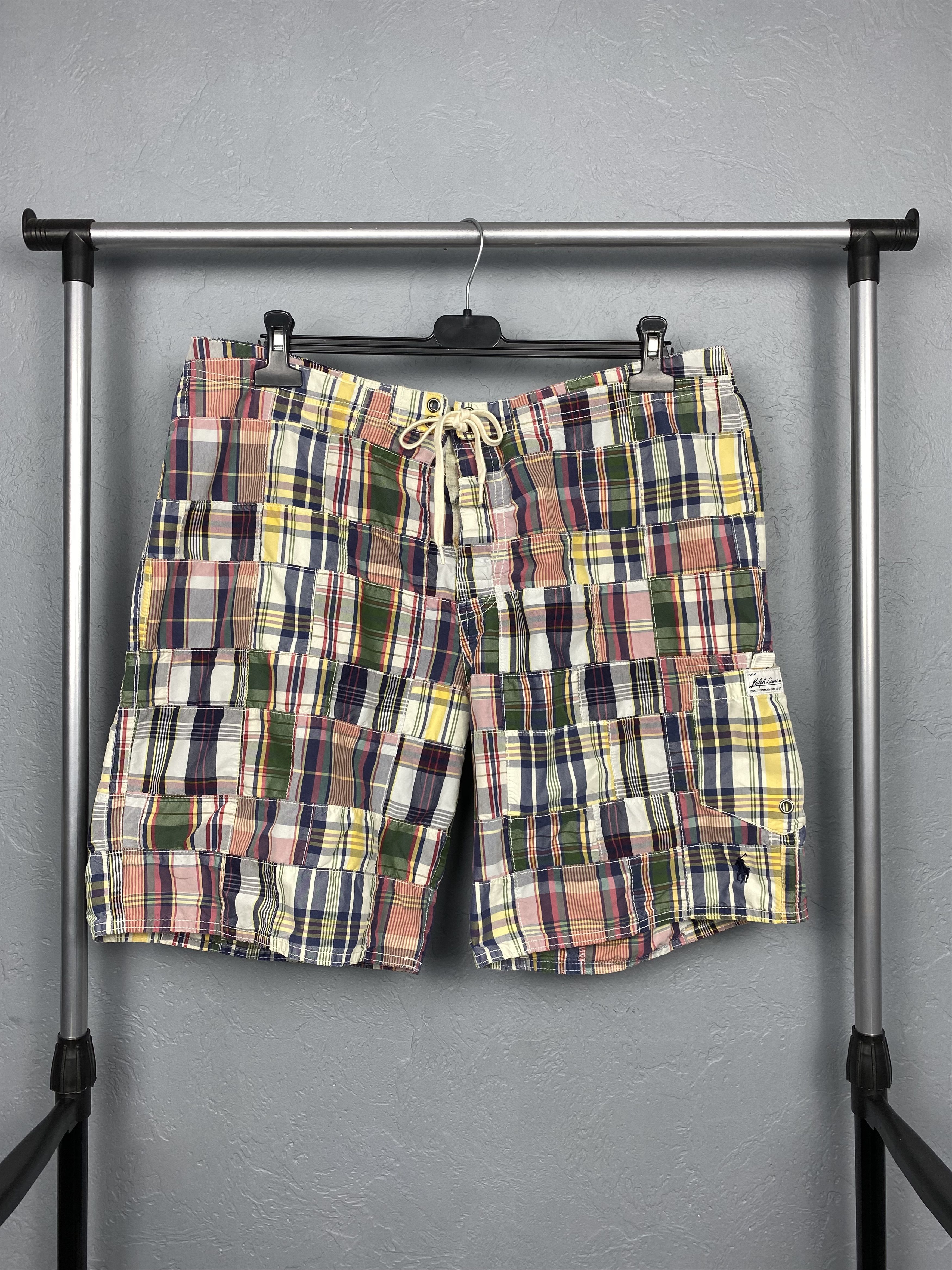 Polo Ralph Lauren × Ralph Lauren × Vintage Polo Ralph Lauren Vintage Patchwork Mens Shorts Y2K Size US 36 / EU 52 - 1 Thumbnail