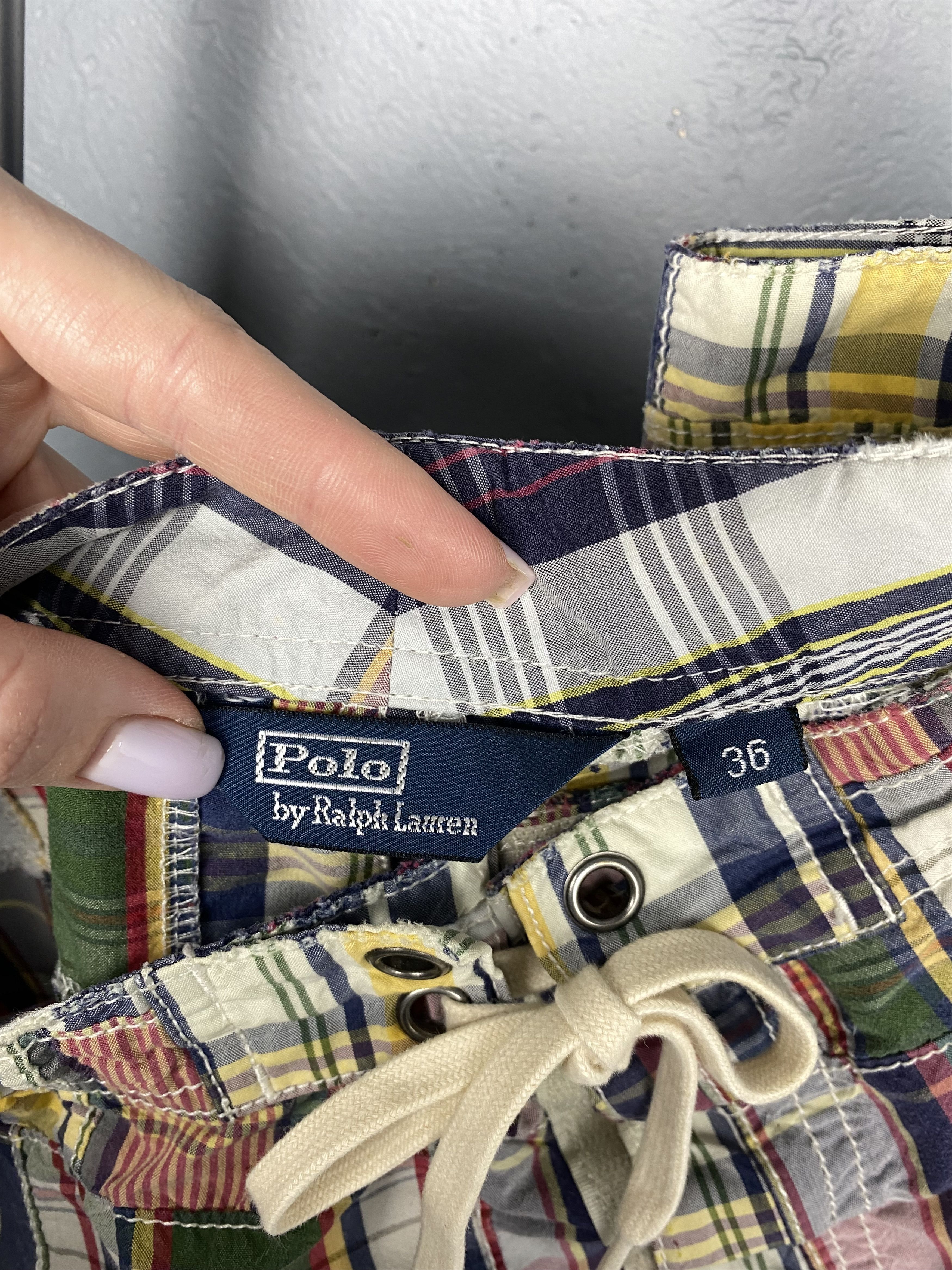 Polo Ralph Lauren × Ralph Lauren × Vintage Polo Ralph Lauren Vintage Patchwork Mens Shorts Y2K Size US 36 / EU 52 - 5 Thumbnail