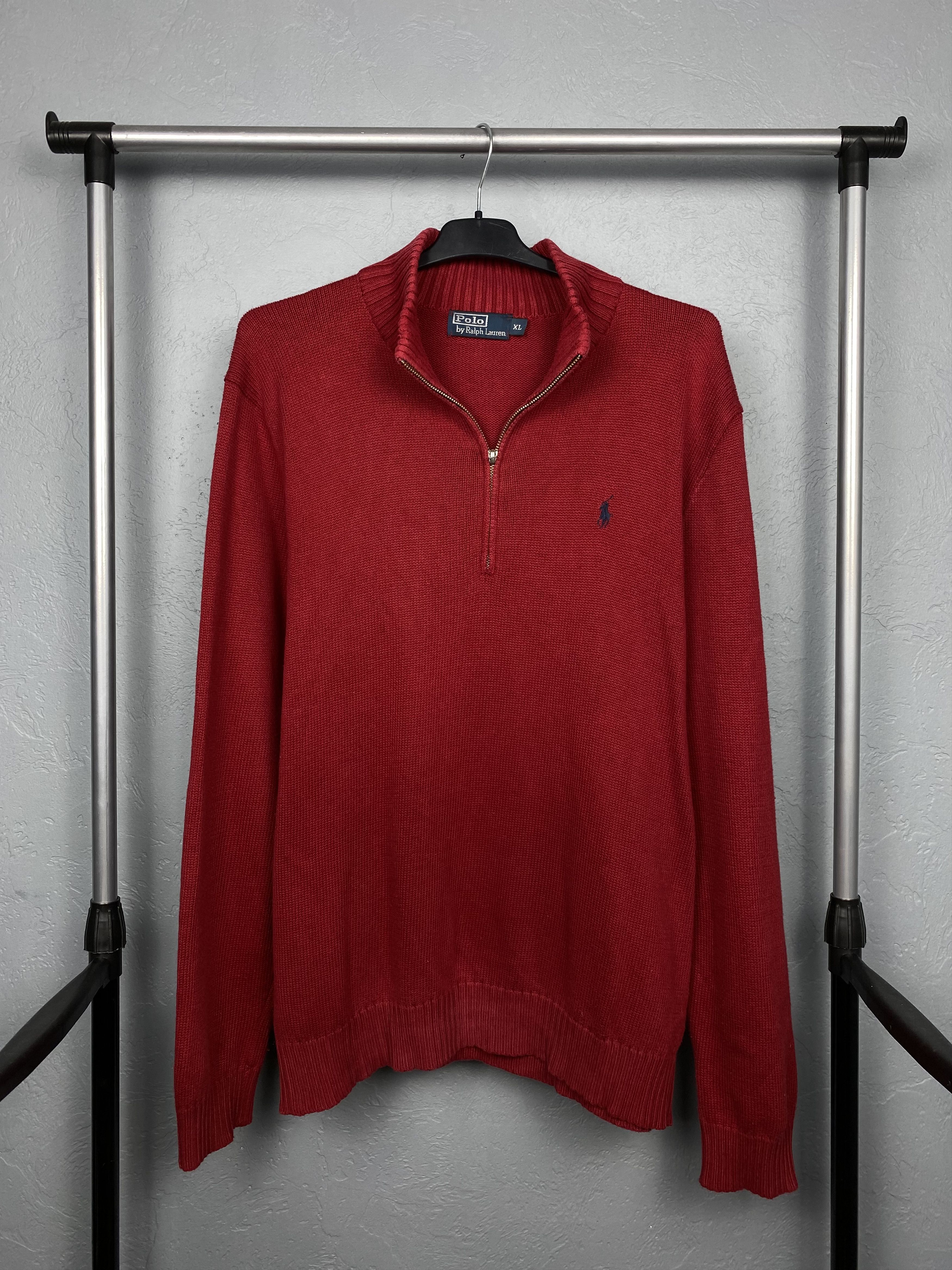 Polo Ralph Lauren Polo Ralph Lauren Vintage Mens 1\4 Quarter Zip Sweater Y2K Size US XL / EU 56 / 4 - 1 Thumbnail