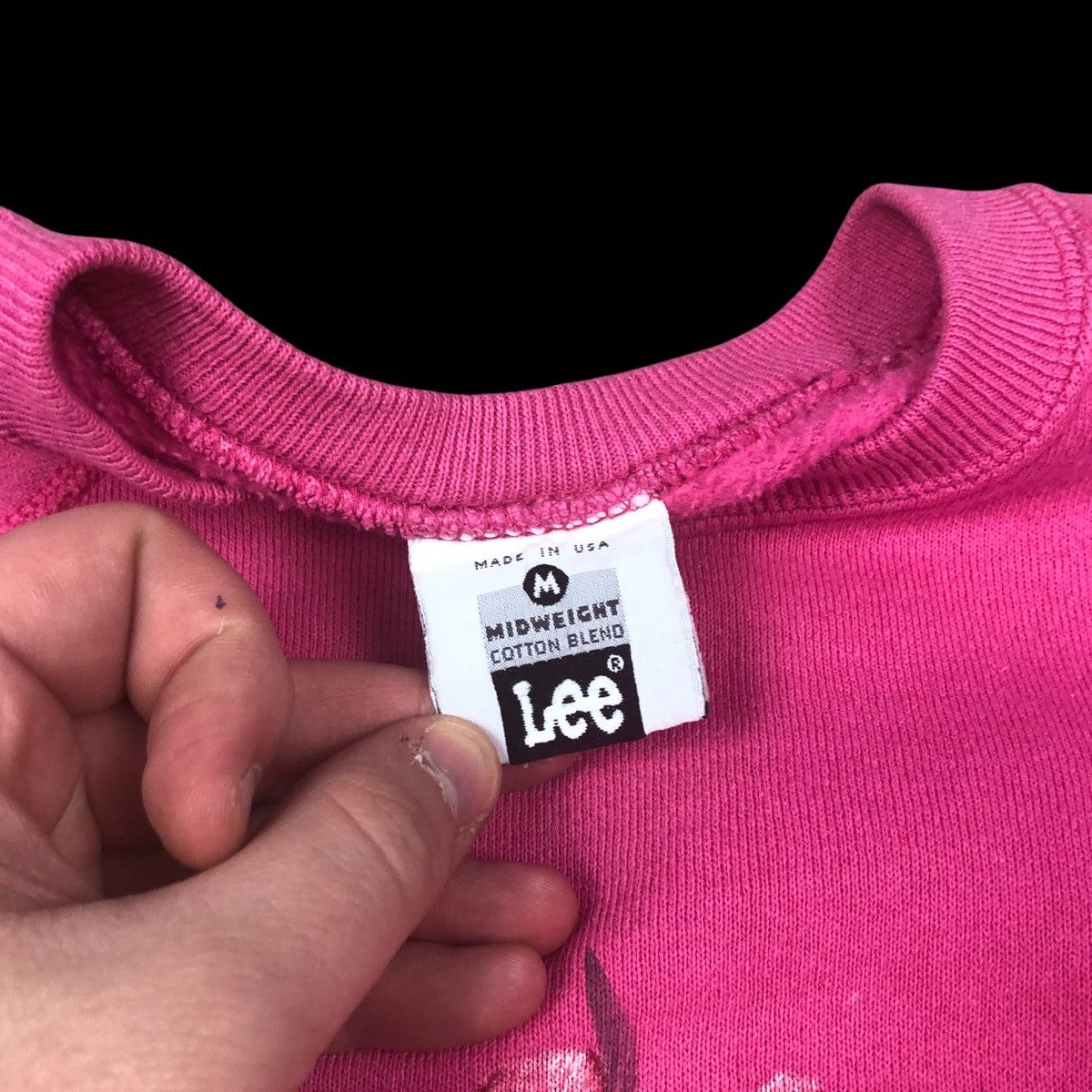 Vintage Vintage 90s Lee Tulips Flower Art Pink Crewneck Adult Size M Size US M / EU 48-50 / 2 - 5 Thumbnail
