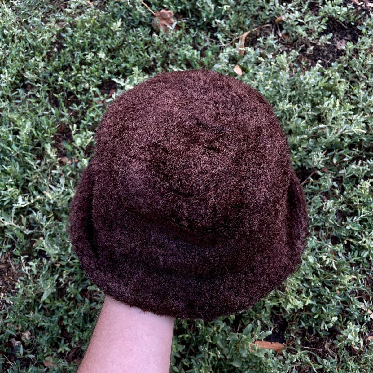 Vintage Vintage 90s Mohair Beanie Grunge Streetwear Burgundy Slim OS Size ONE SIZE - 2 Thumbnail