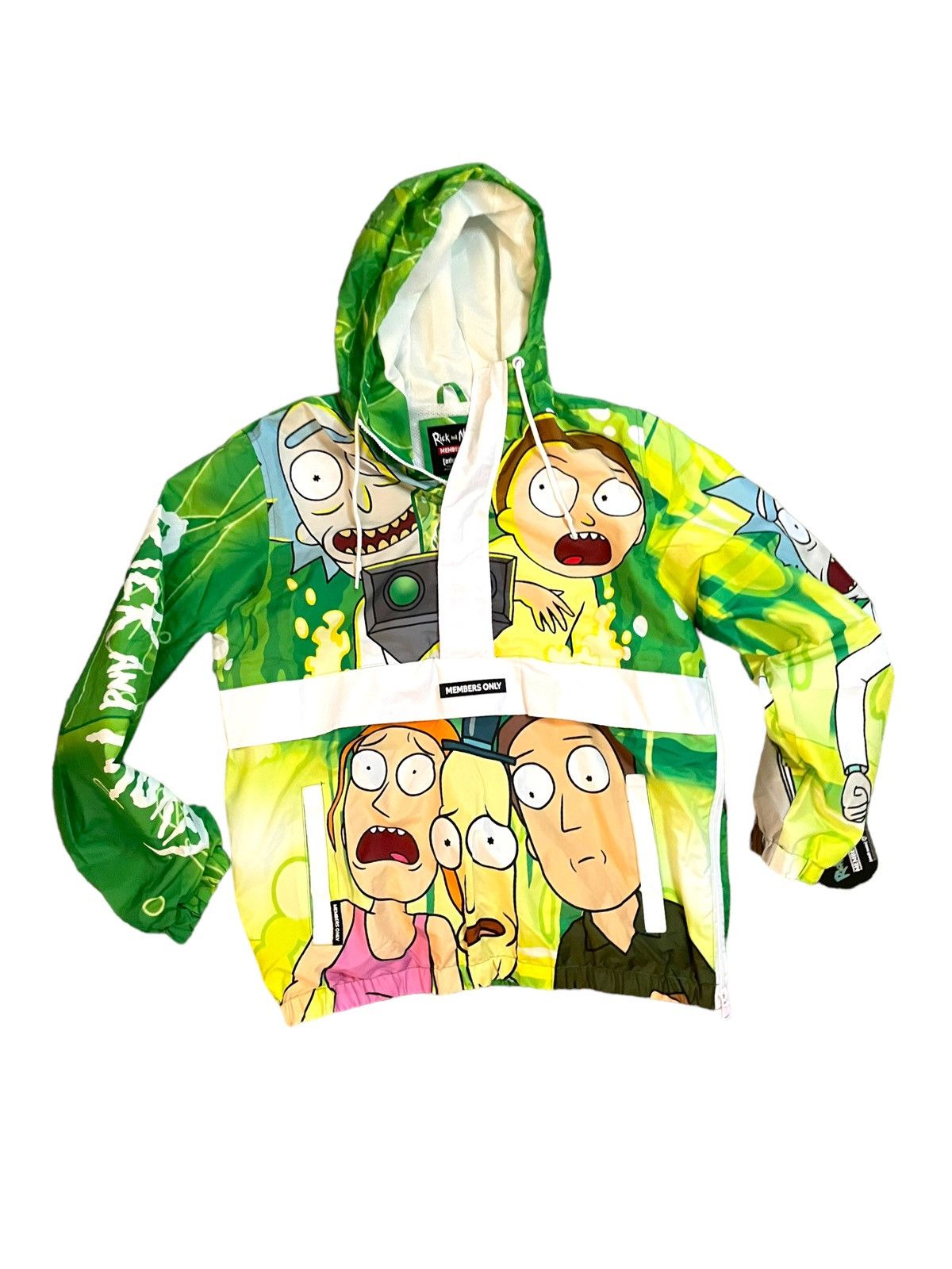 Cartoon Network × Members Only Rick and Morty Members Only Collab Pullover Hoodie Size M Size US M / EU 48-50 / 2 - 6 Thumbnail