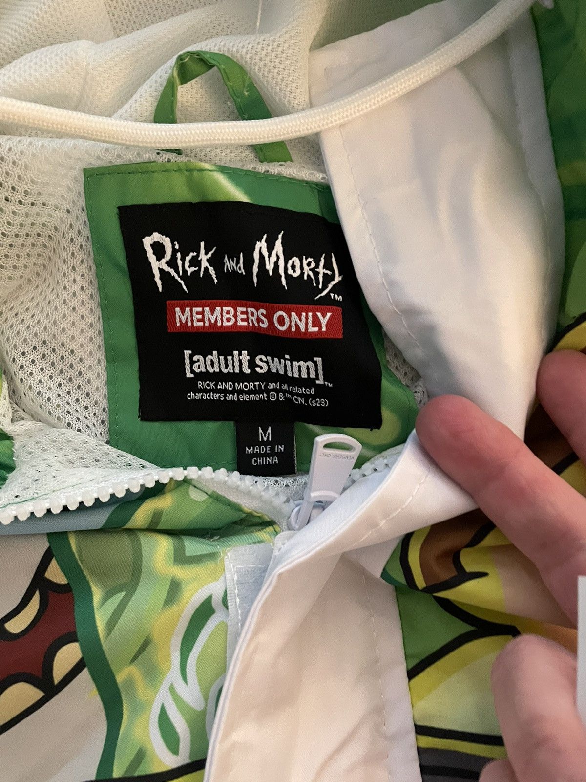 Cartoon Network × Members Only Rick and Morty Members Only Collab Pullover Hoodie Size M Size US M / EU 48-50 / 2 - 9 Thumbnail