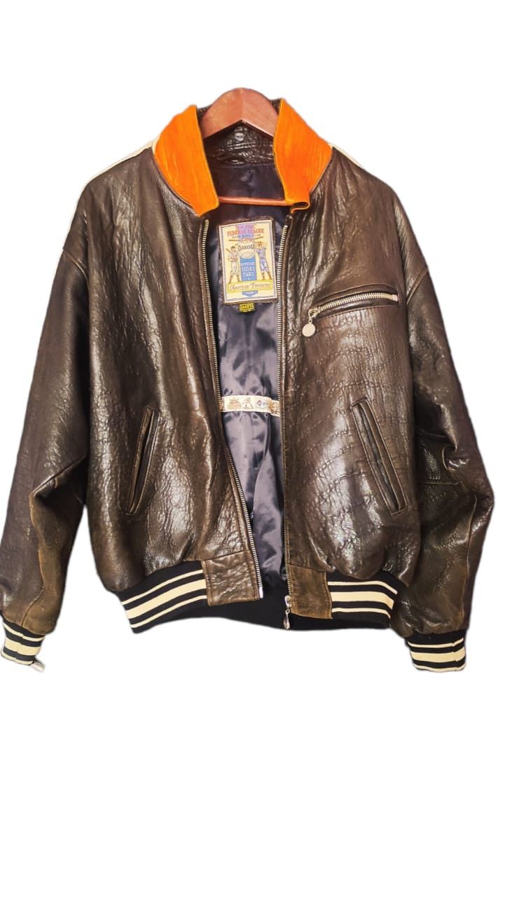 Vintage Dakota American Spirit Baseball Leather Varsity Jacket SZ M Size US M / EU 48-50 / 2 - 3 Thumbnail