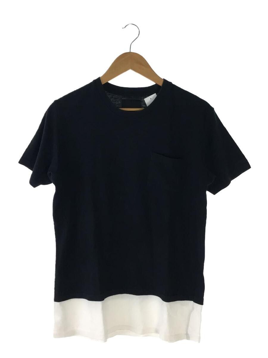 image of Number N Ine 2 Tone T-Shirt in Black, Men's (Size Medium)