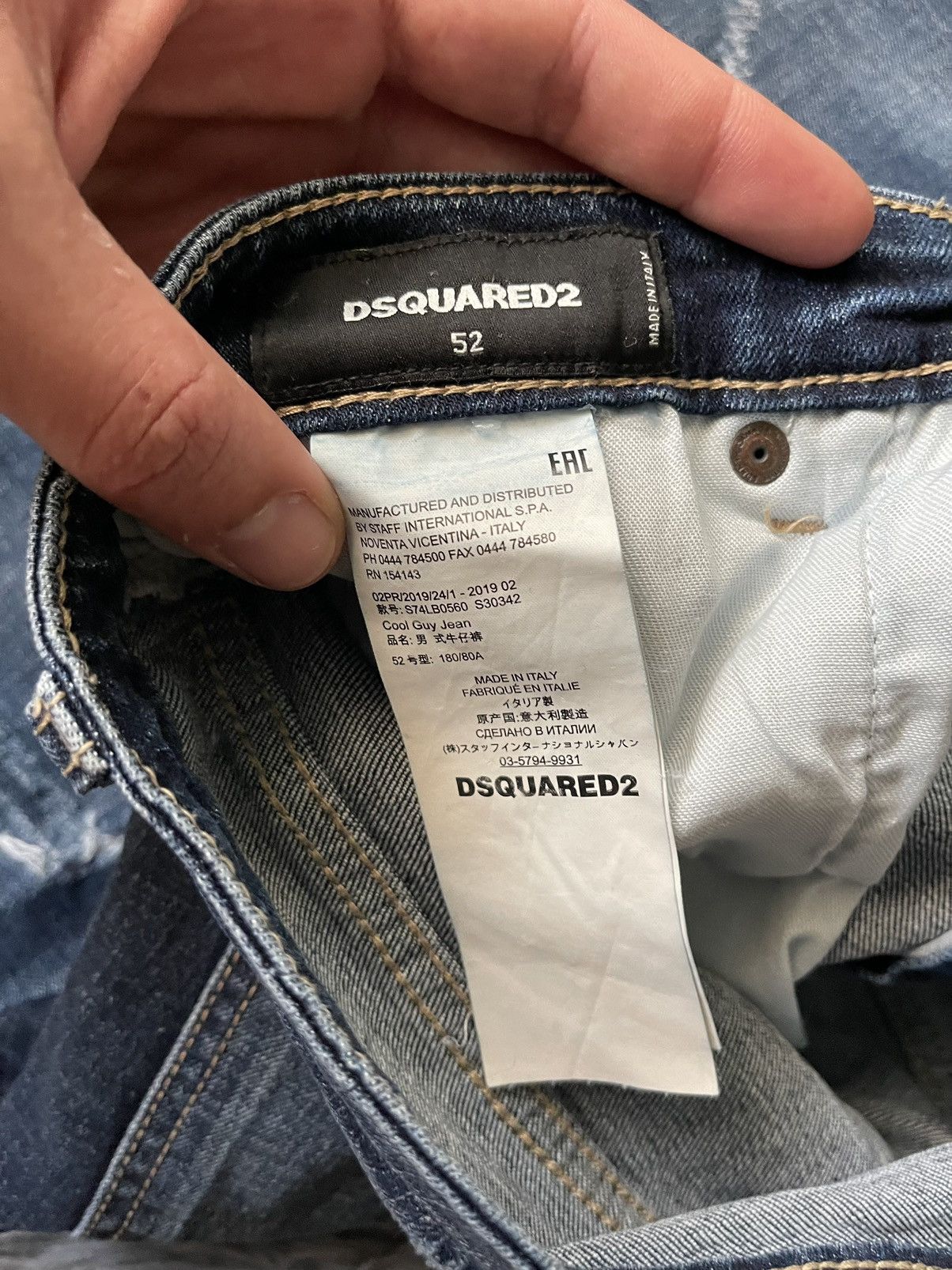 Dsquared2 × Japanese Brand Dsquared2 faded distressed Y2K Japanese style jeans Size US 36 / EU 52 - 7 Thumbnail