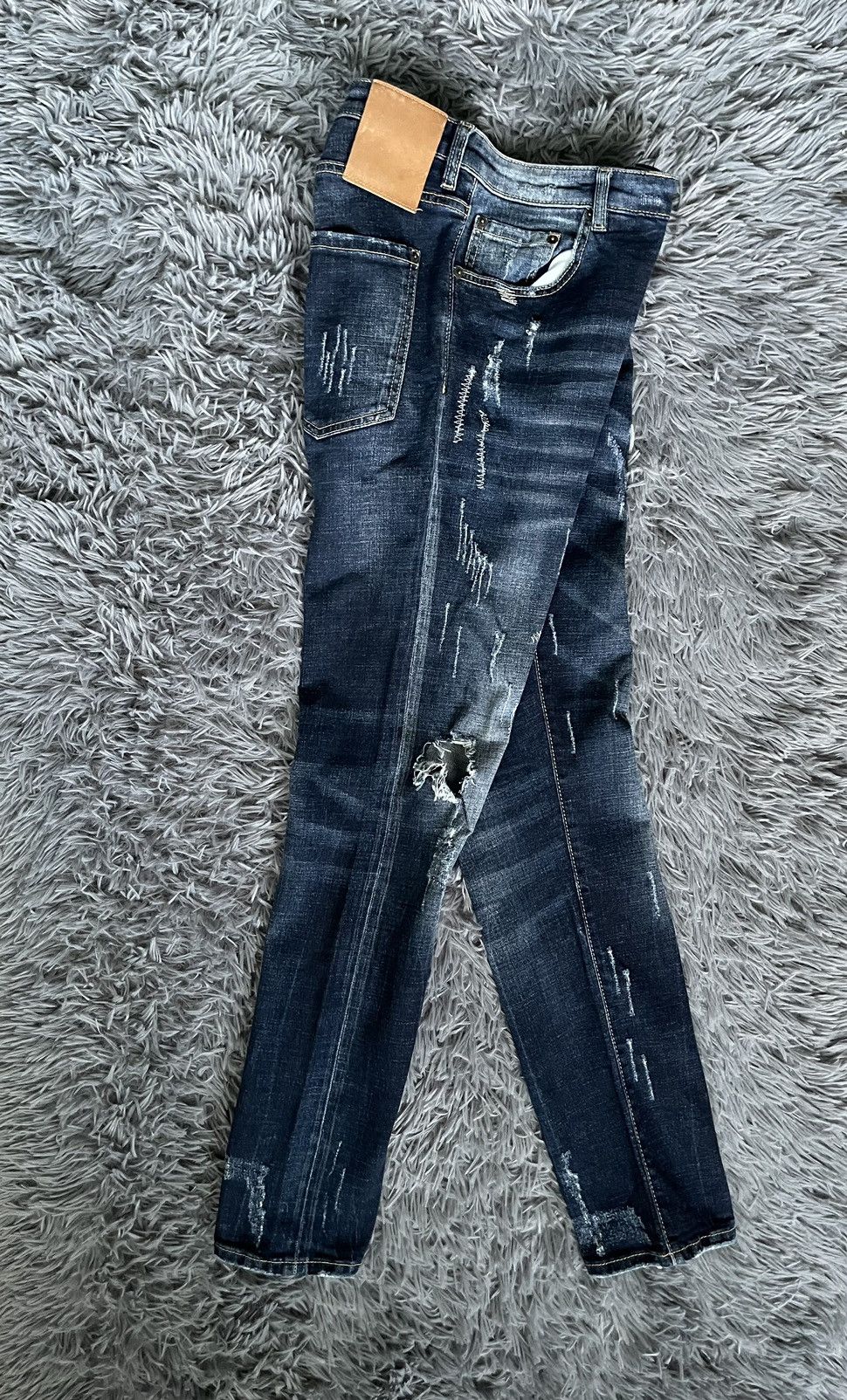 Dsquared2 × Japanese Brand Dsquared2 faded distressed Y2K Japanese style jeans Size US 36 / EU 52 - 2 Thumbnail