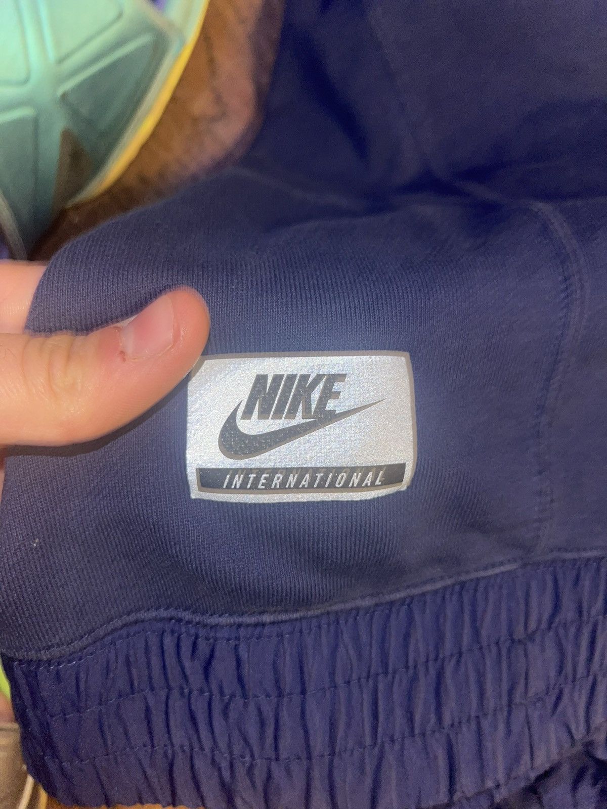 Nike RARE Vintage Nike Tech Hoodie Asian Lettering Size US XL / EU 56 / 4 - 10 Thumbnail