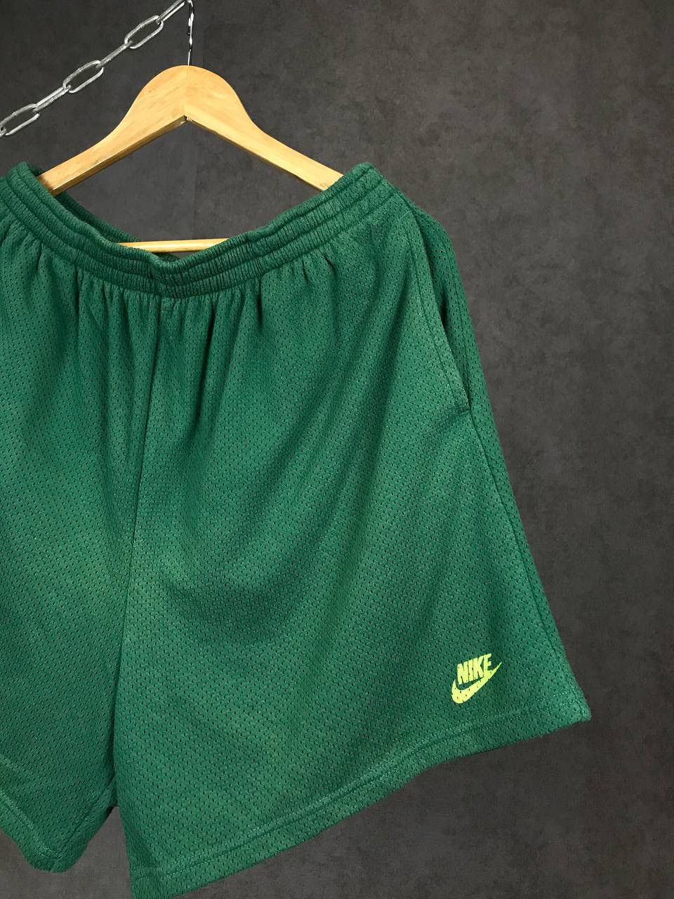 Vintage Nike swoosh streetwear vintage green shorts Size US 34 / EU 50 - 2 Thumbnail