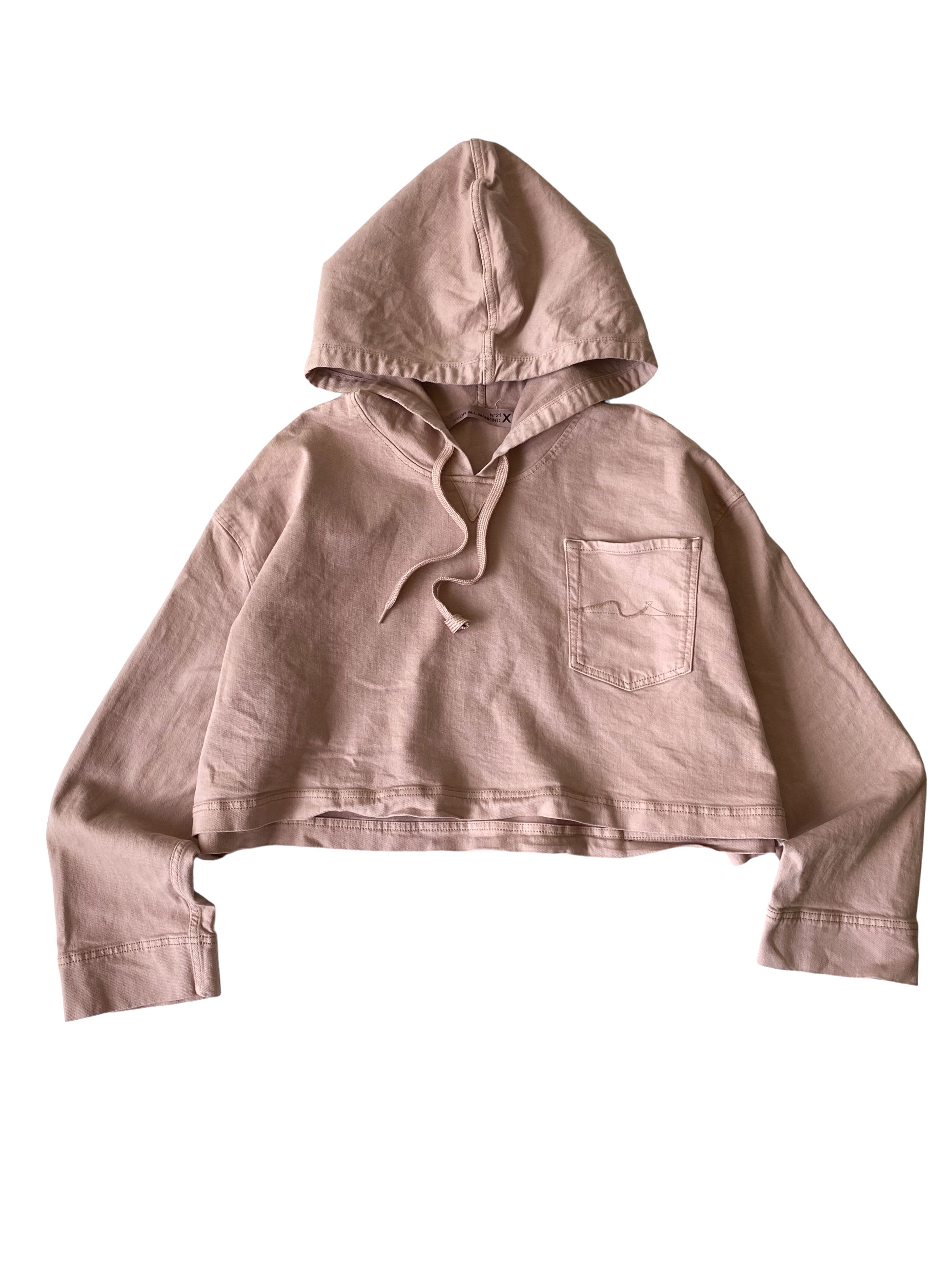 N21 N21 Cropped Hooded Sweatshirt (OS) Size ONE SIZE - 1 Thumbnail
