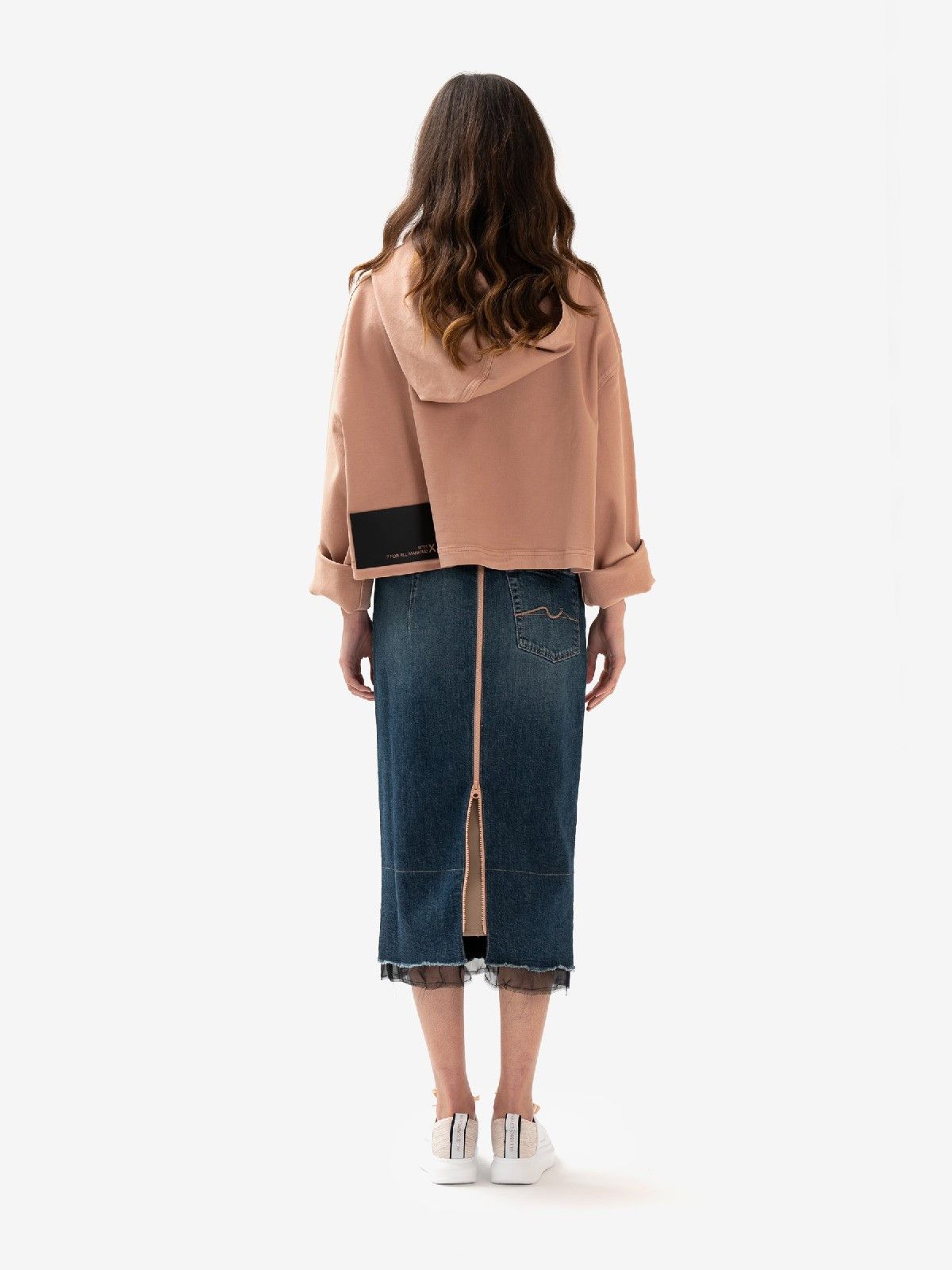 N21 N21 Cropped Hooded Sweatshirt (OS) Size ONE SIZE - 12 Thumbnail