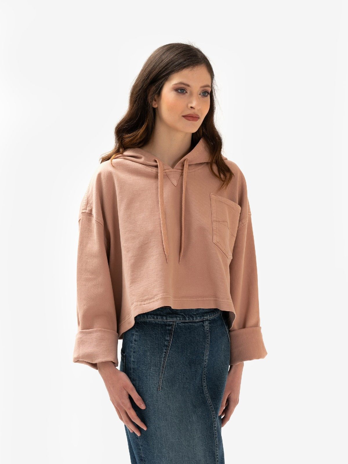 N21 N21 Cropped Hooded Sweatshirt (OS) Size ONE SIZE - 13 Thumbnail