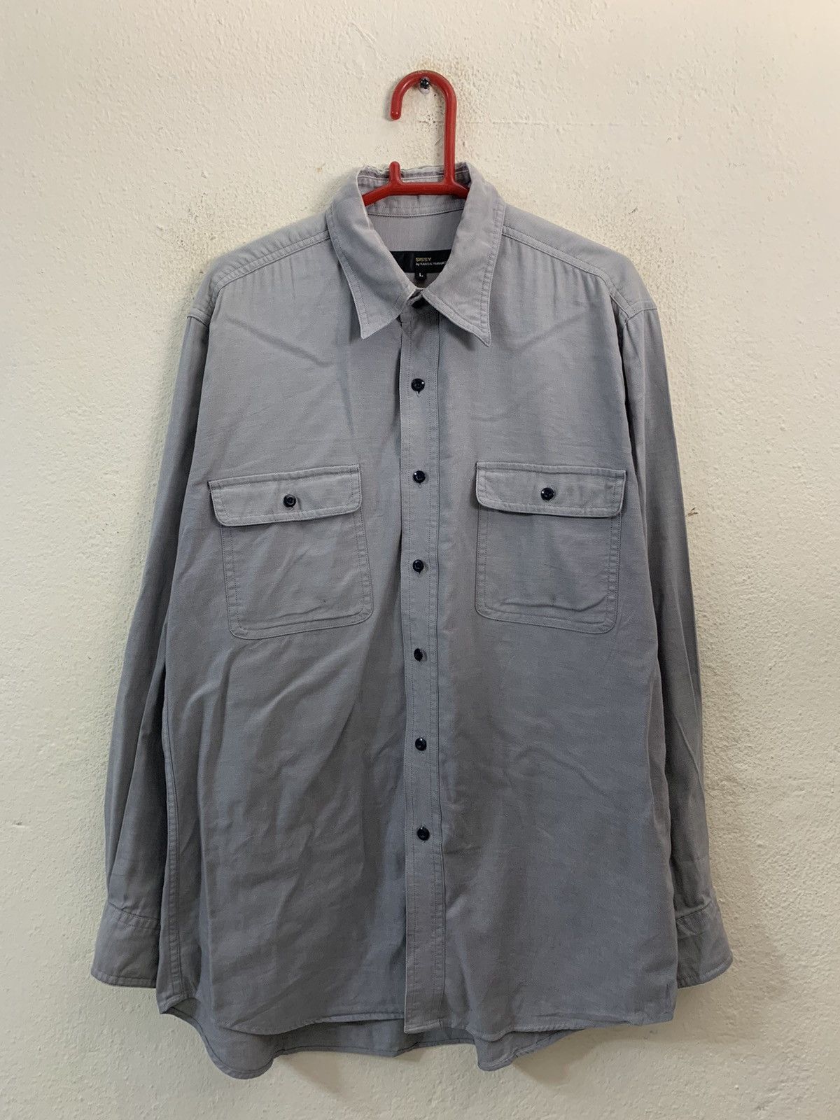 image of Sissy By Kansai Yamamoto Shirt in Grey, Men's (Size Large)