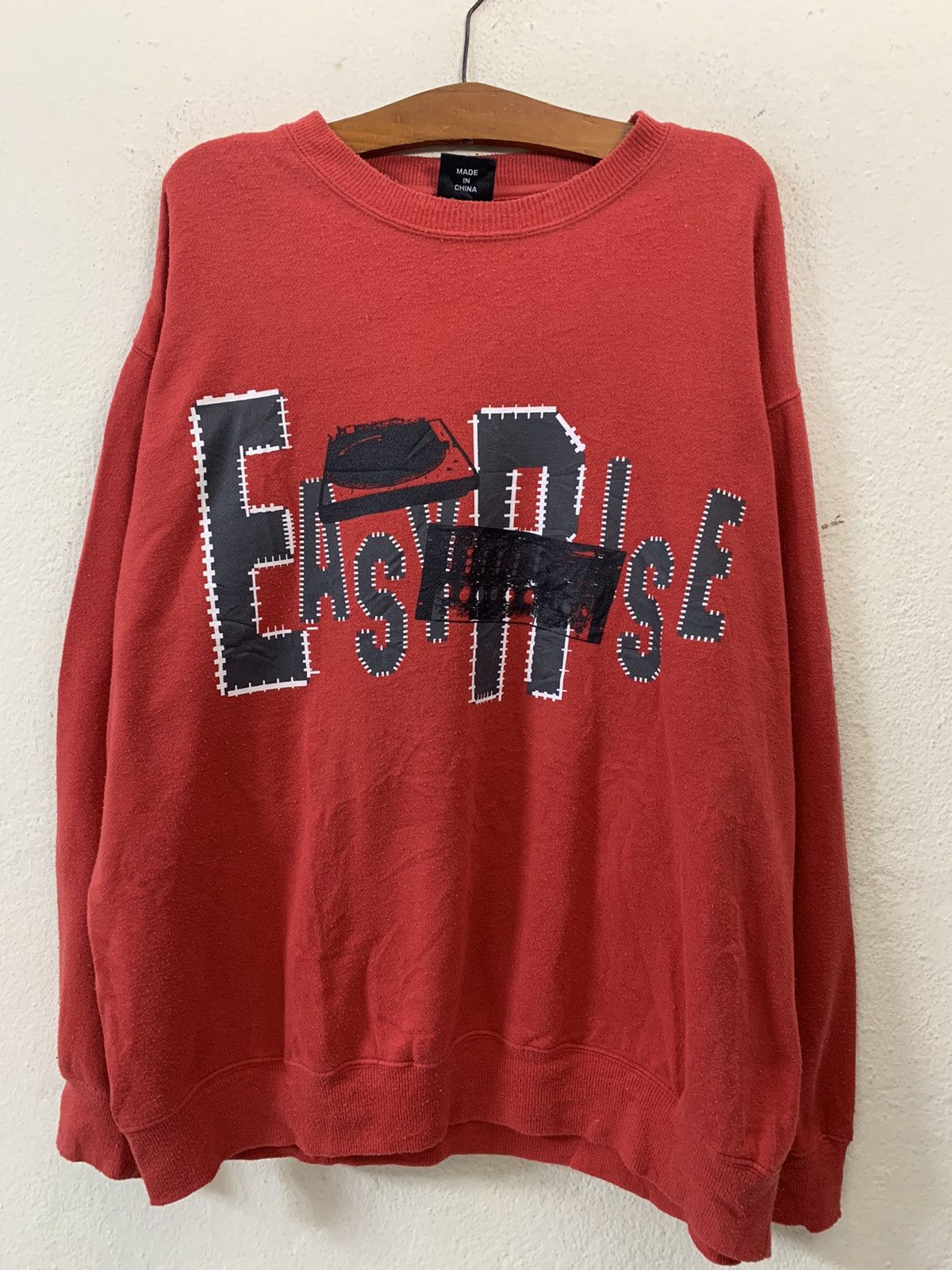 Japanese Brand Easy Rise Spellout Big Logo Sweatshirt Size US XXL / EU 58 / 5 - 1 Thumbnail