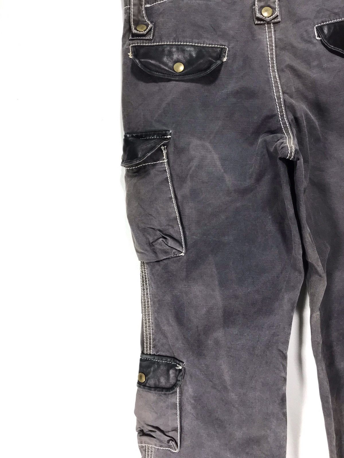 Japanese Brand 291295 Homme Cargo Pant Faded Regular 3🟦 Size US 31 - 2 Thumbnail