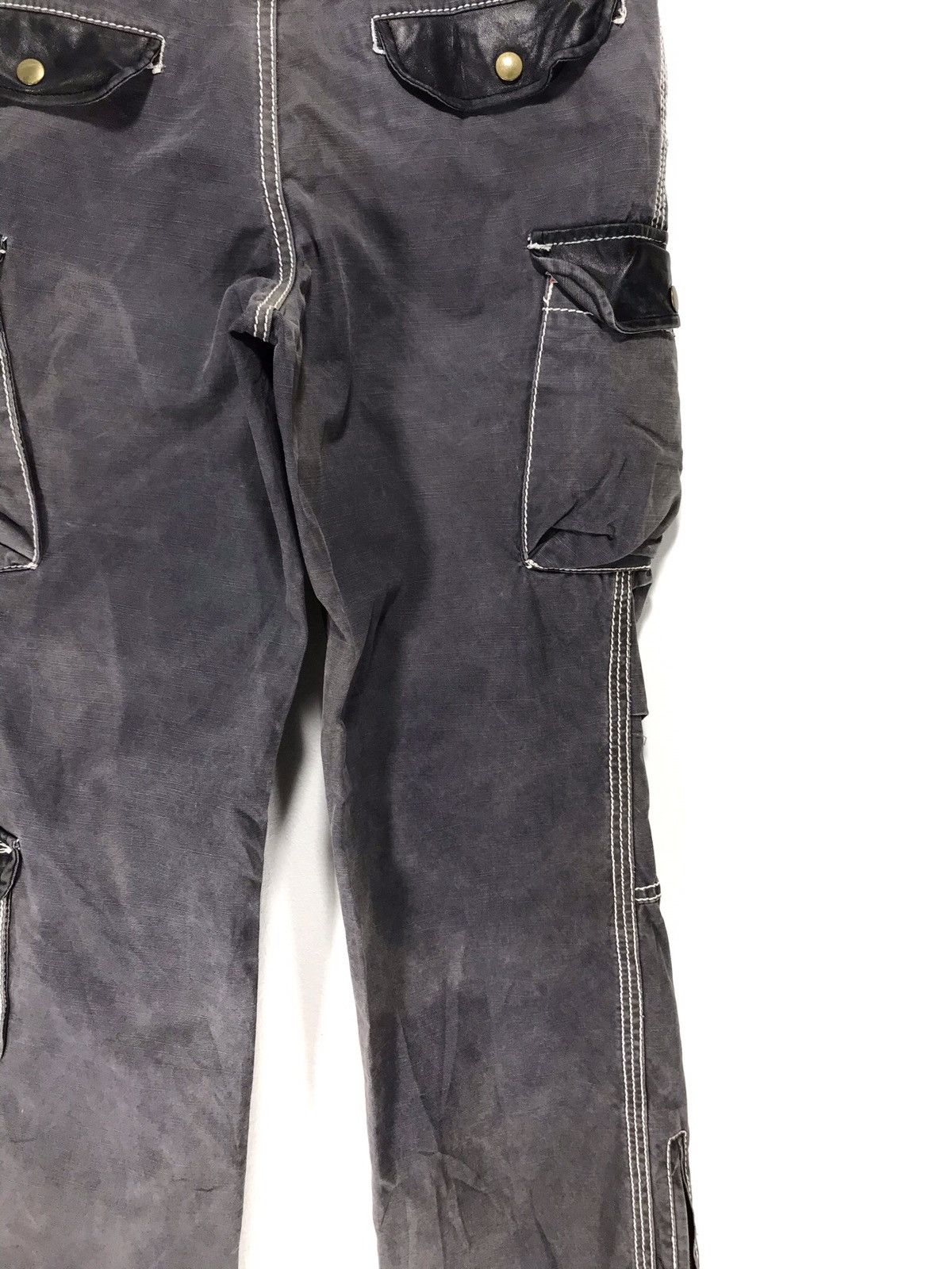 Japanese Brand 291295 Homme Cargo Pant Faded Regular 3🟦 Size US 31 - 3 Thumbnail