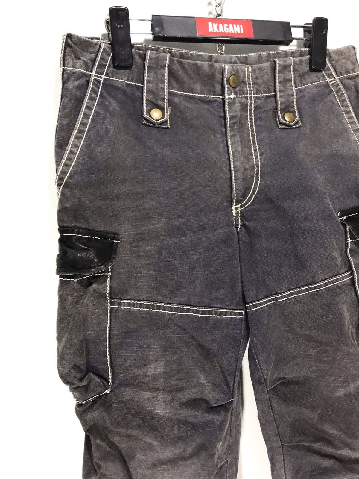 Japanese Brand 291295 Homme Cargo Pant Faded Regular 3🟦 Size US 31 - 7 Thumbnail
