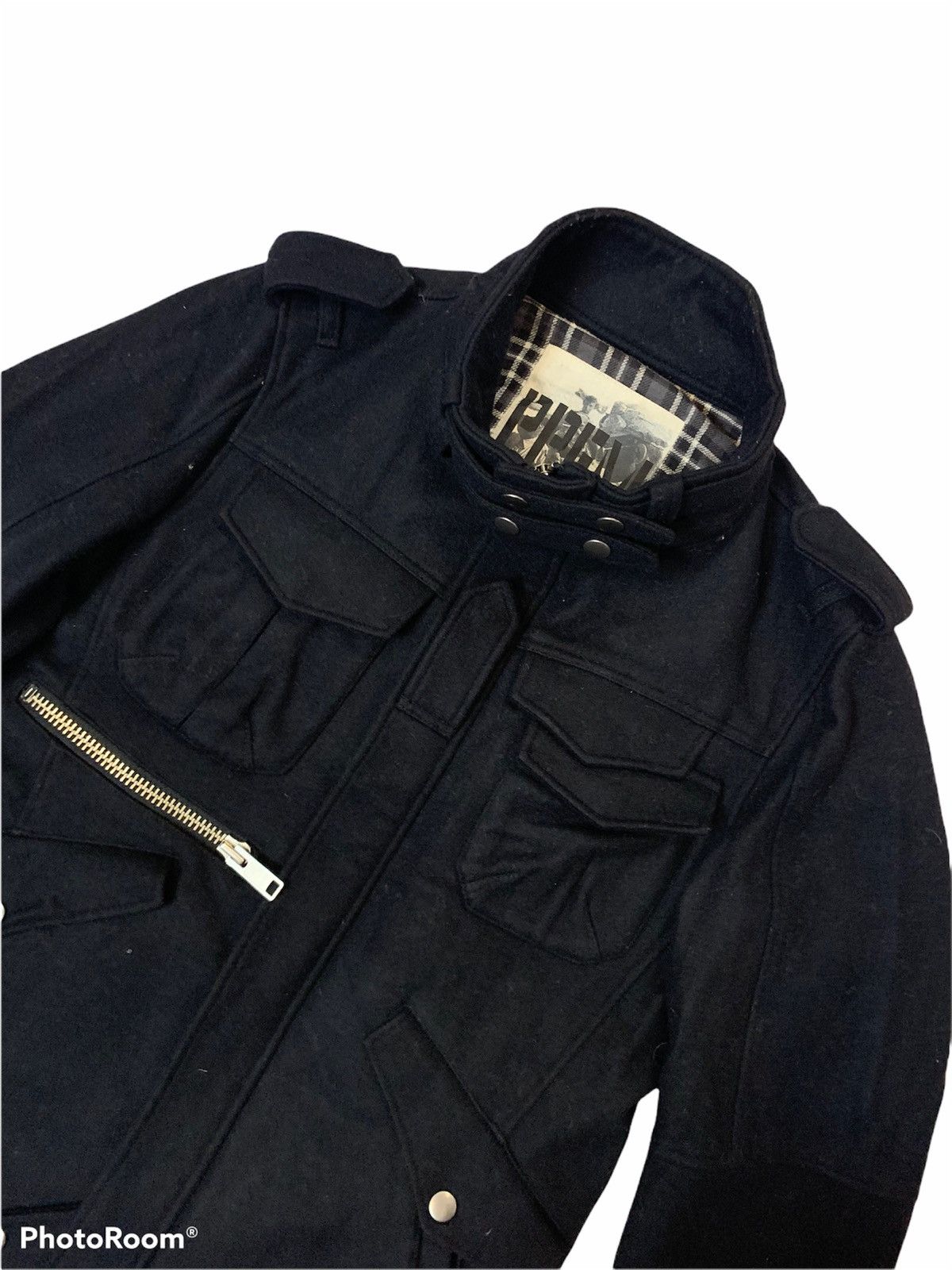 image of Avant Garde x Military Ppfm Mil-Spec Tactical Coat Jacket in Black (Size Medium)
