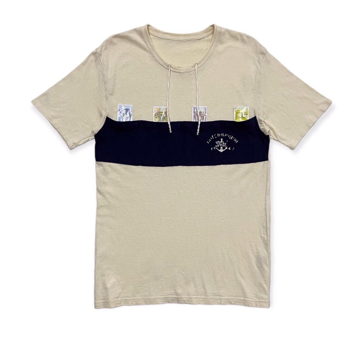 image of Kapital Four Pocket Tee in Beige, Men's (Size XL)