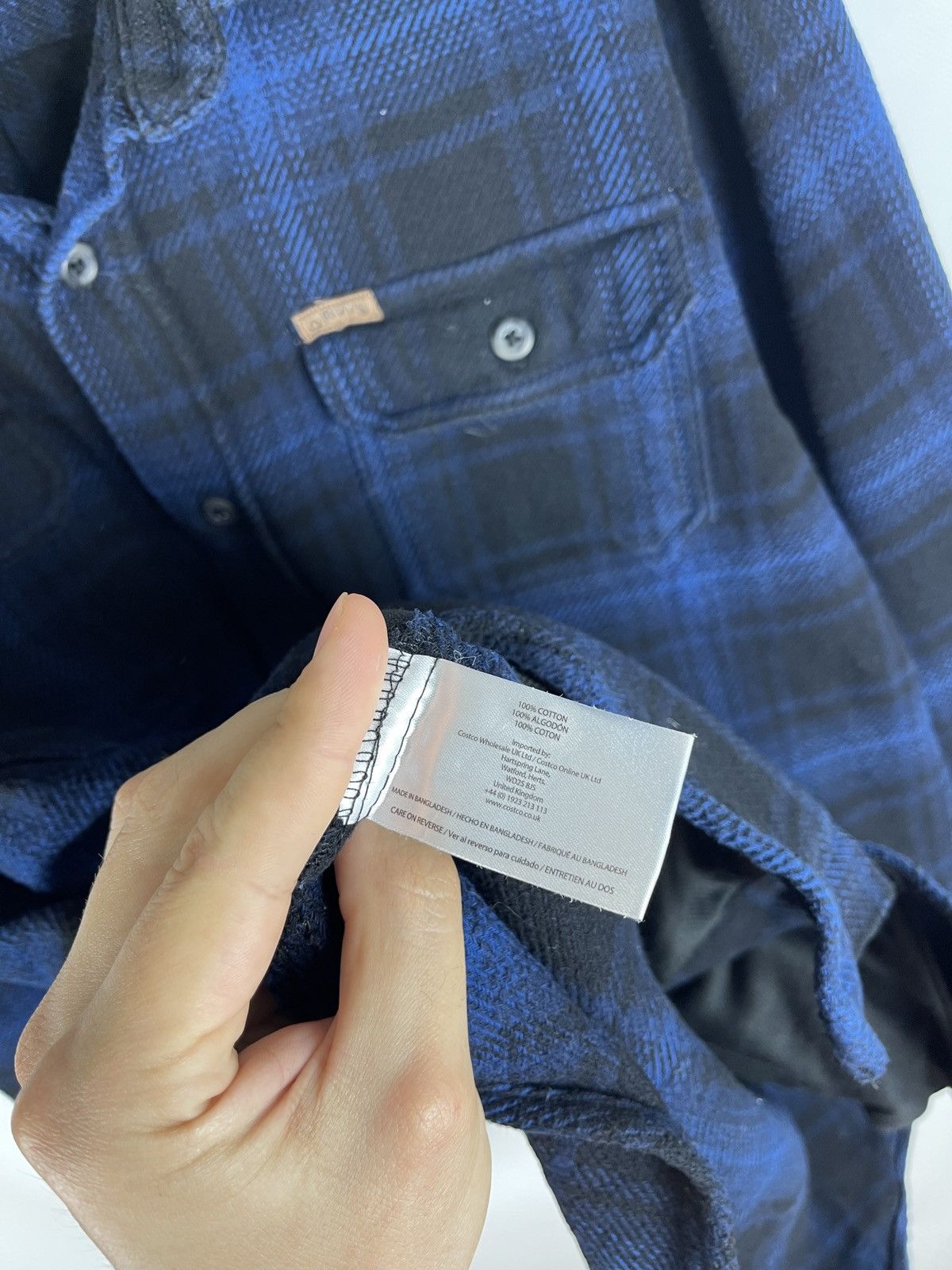 Orvis Orvis flannel checkered blue plaid long sleeve shirt Size US XL / EU 56 / 4 - 11 Thumbnail