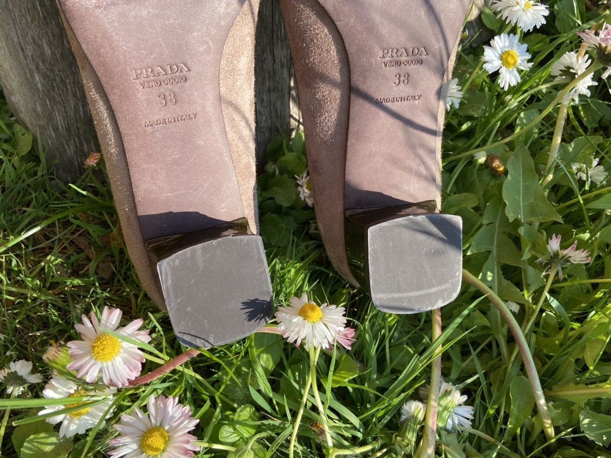 Prada Prada suede heels Size US 8 / IT 38 - 8 Thumbnail