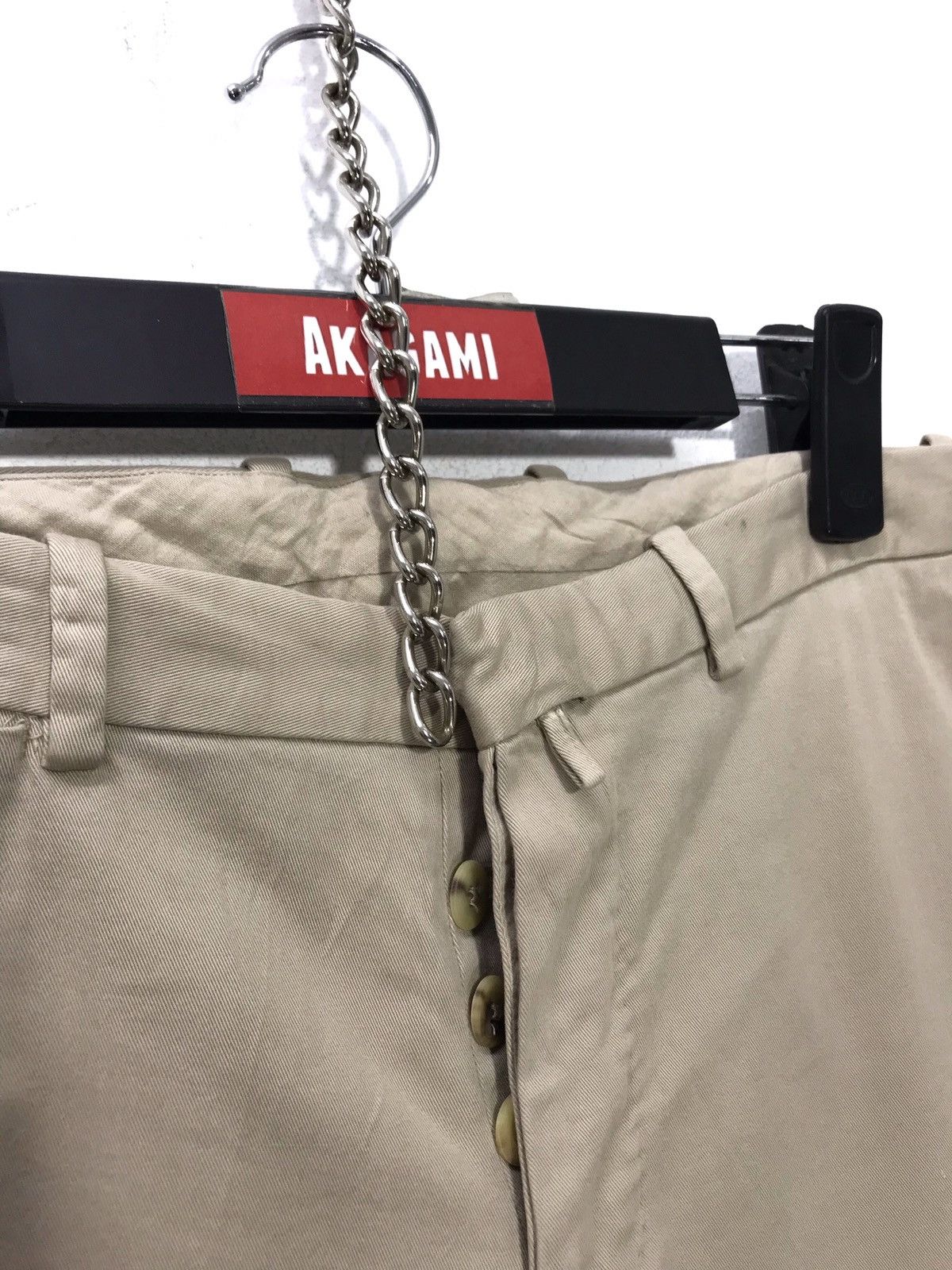 Jil Sander Made in Italy Jil Sander Khaki Stretch Regular Pant 3🟦 Size US 30 / EU 46 - 3 Thumbnail