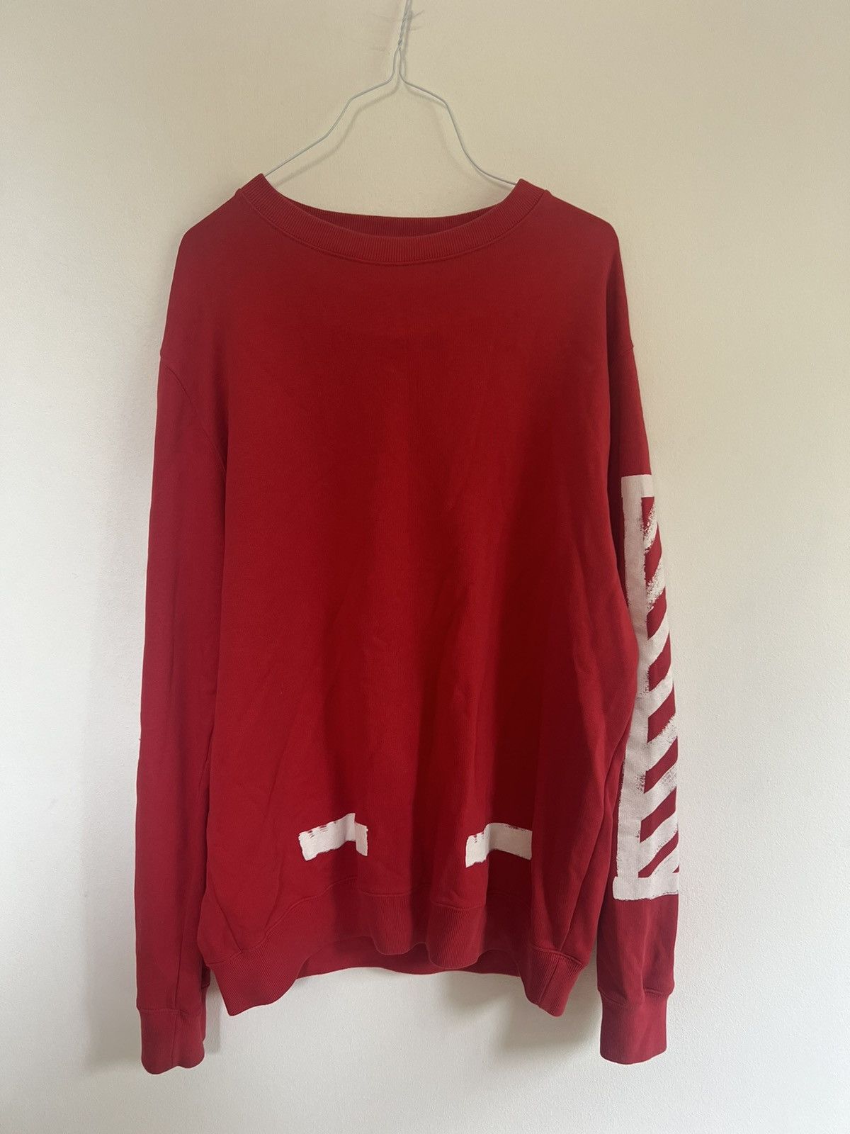 Off-White Off white brushed Logo sweatshirt Size US L / EU 52-54 / 3 - 3 Thumbnail