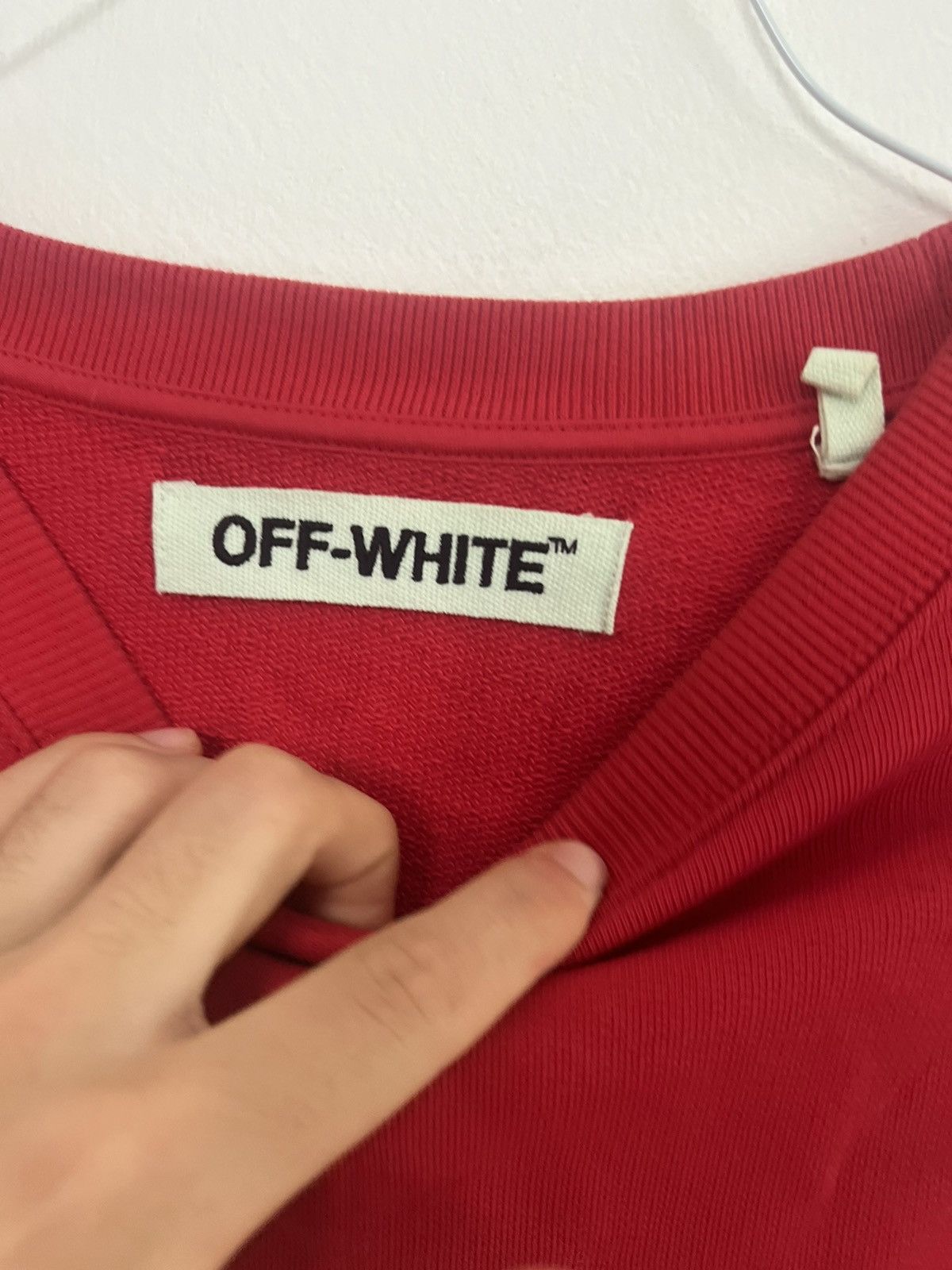 Off-White Off white brushed Logo sweatshirt Size US L / EU 52-54 / 3 - 10 Thumbnail