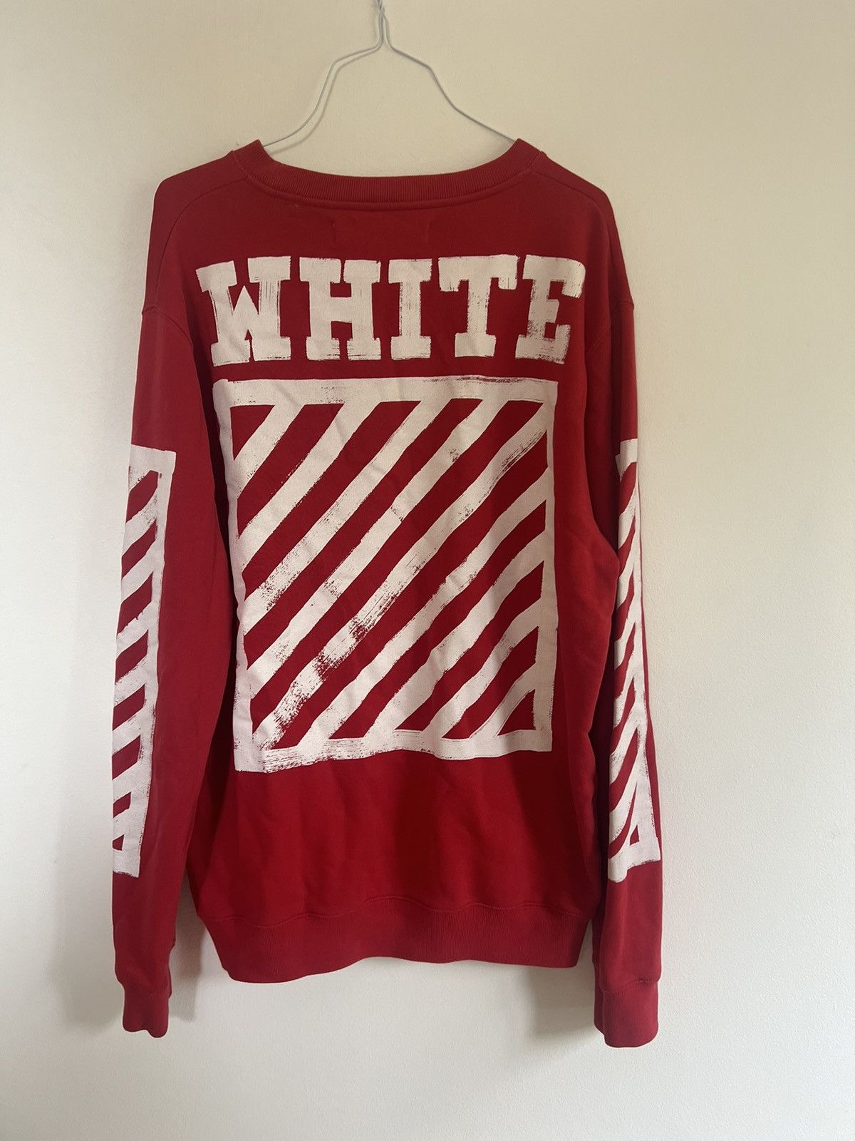 Off-White Off white brushed Logo sweatshirt Size US L / EU 52-54 / 3 - 1 Thumbnail