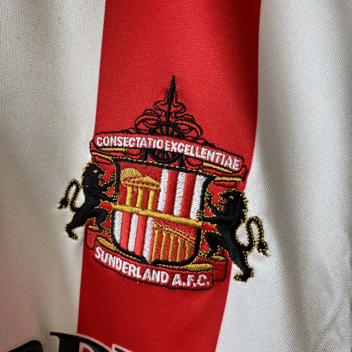 Nike 2000/01 NIKE SUNDERLAND HOME LONG SLEEVE SOCCER JERSEY SHIRT Size US L / EU 52-54 / 3 - 2 Thumbnail