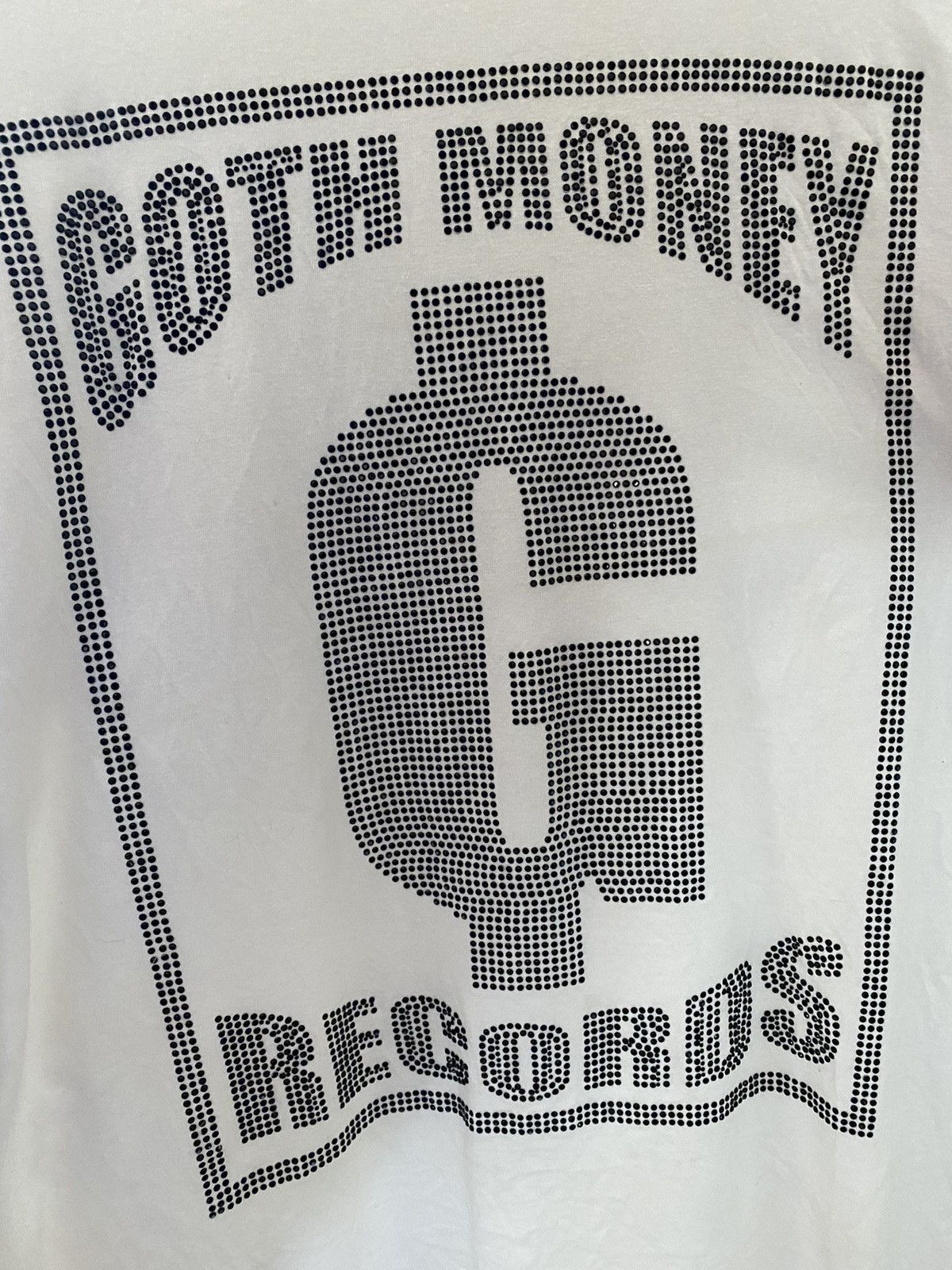 Drain Gang × Goth Money GMR Black Rhinestone Box Logo Bling T-Shirt XL Size US XL / EU 56 / 4 - 2 Thumbnail