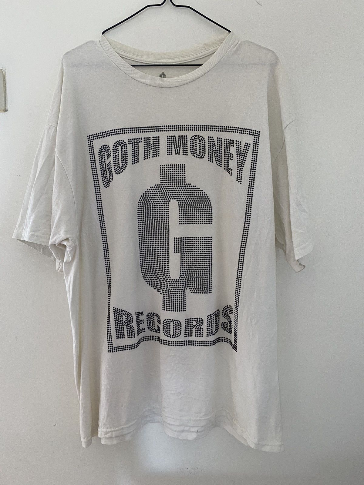 Drain Gang × Goth Money GMR Black Rhinestone Box Logo Bling T-Shirt XL Size US XL / EU 56 / 4 - 3 Thumbnail