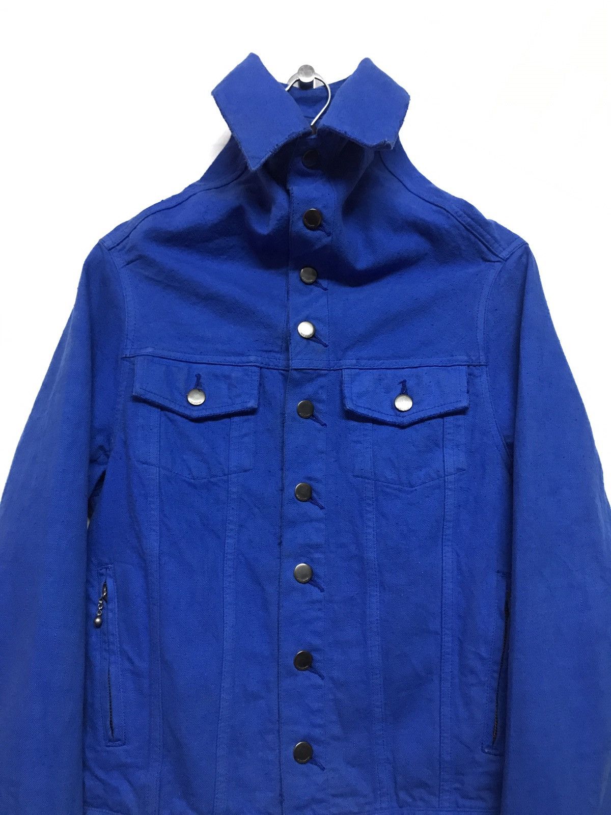 Diet Butcher Slim Skin Upper Collar Overdyed Denim Jacket Size US M / EU 48-50 / 2 - 6 Thumbnail